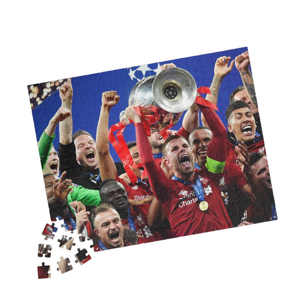 Liverpool Champions League Winners Celebration Puzzle — Soccer Trophy Victory Jigsaw (110–1014 pcs)