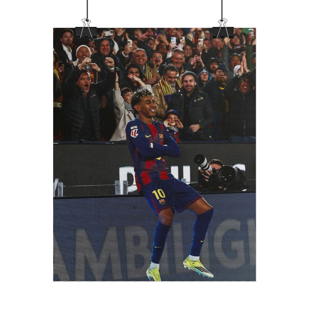 Lamine Yamal Poster — Barcelona Football Star Wall Art