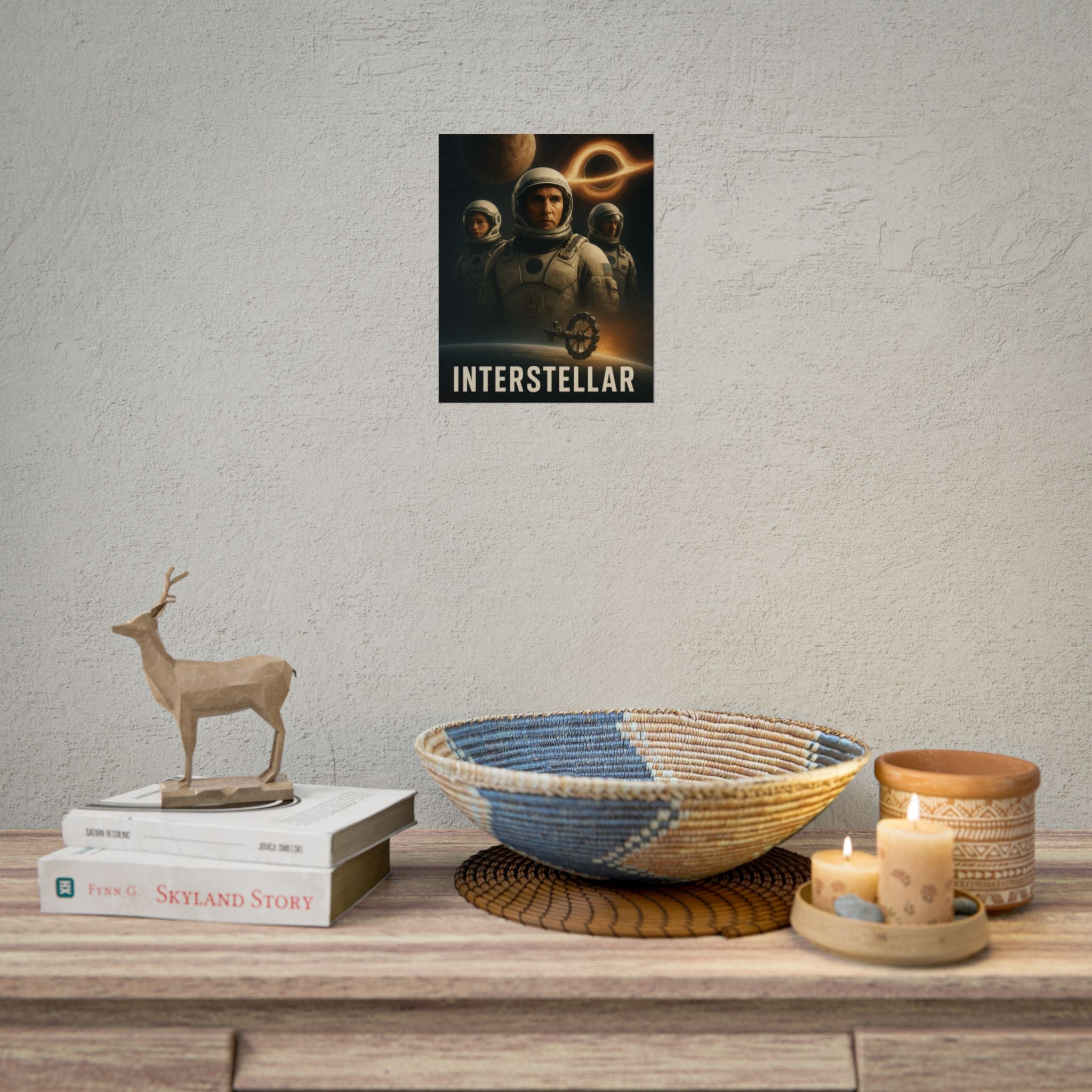 Interstellar Movie Poster — Rolled Sci‑Fi Poster