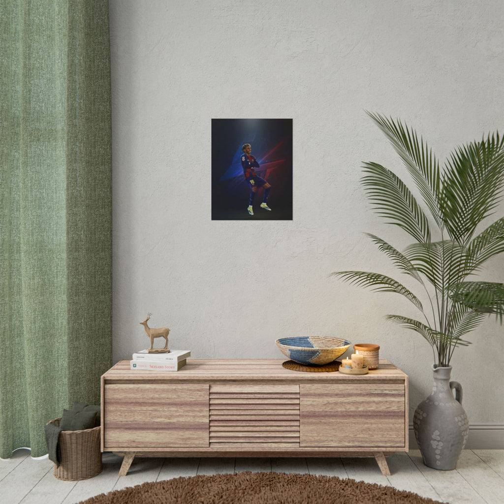 Lamine Yamal Celebration Poster - Barcelona Starboy | Available in multiple sizes