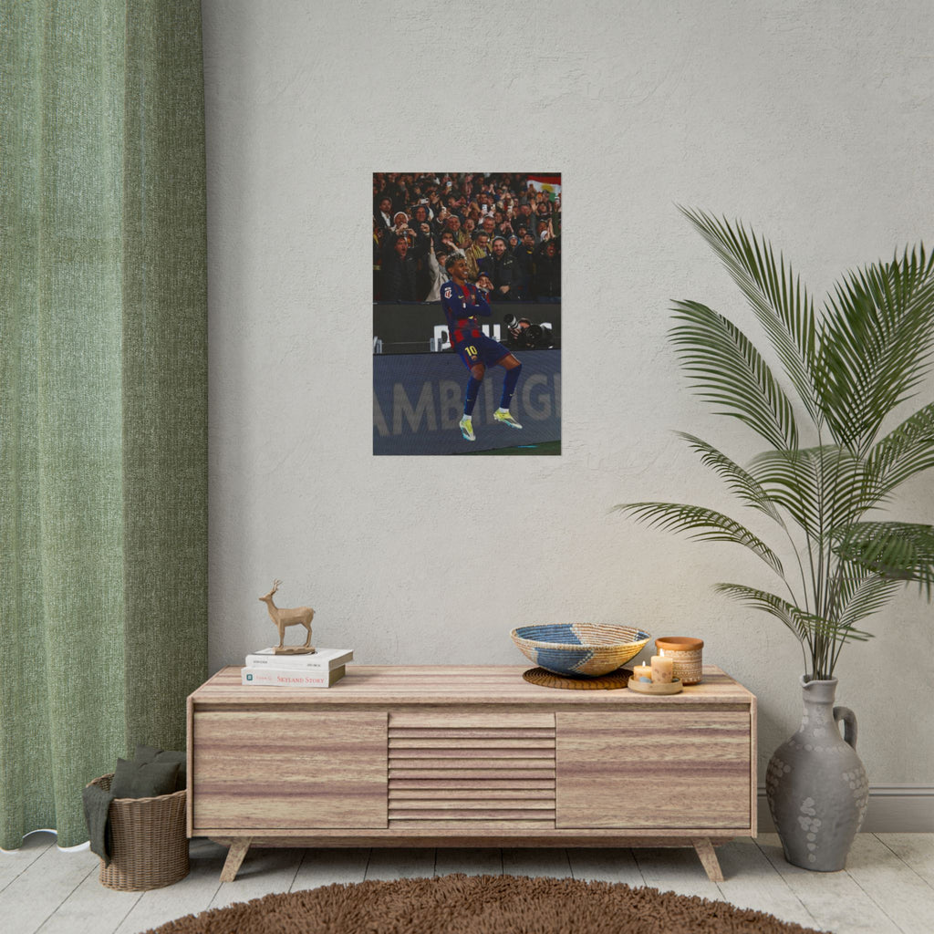 Lamine Yamal Poster — Barcelona Football Star Wall Art
