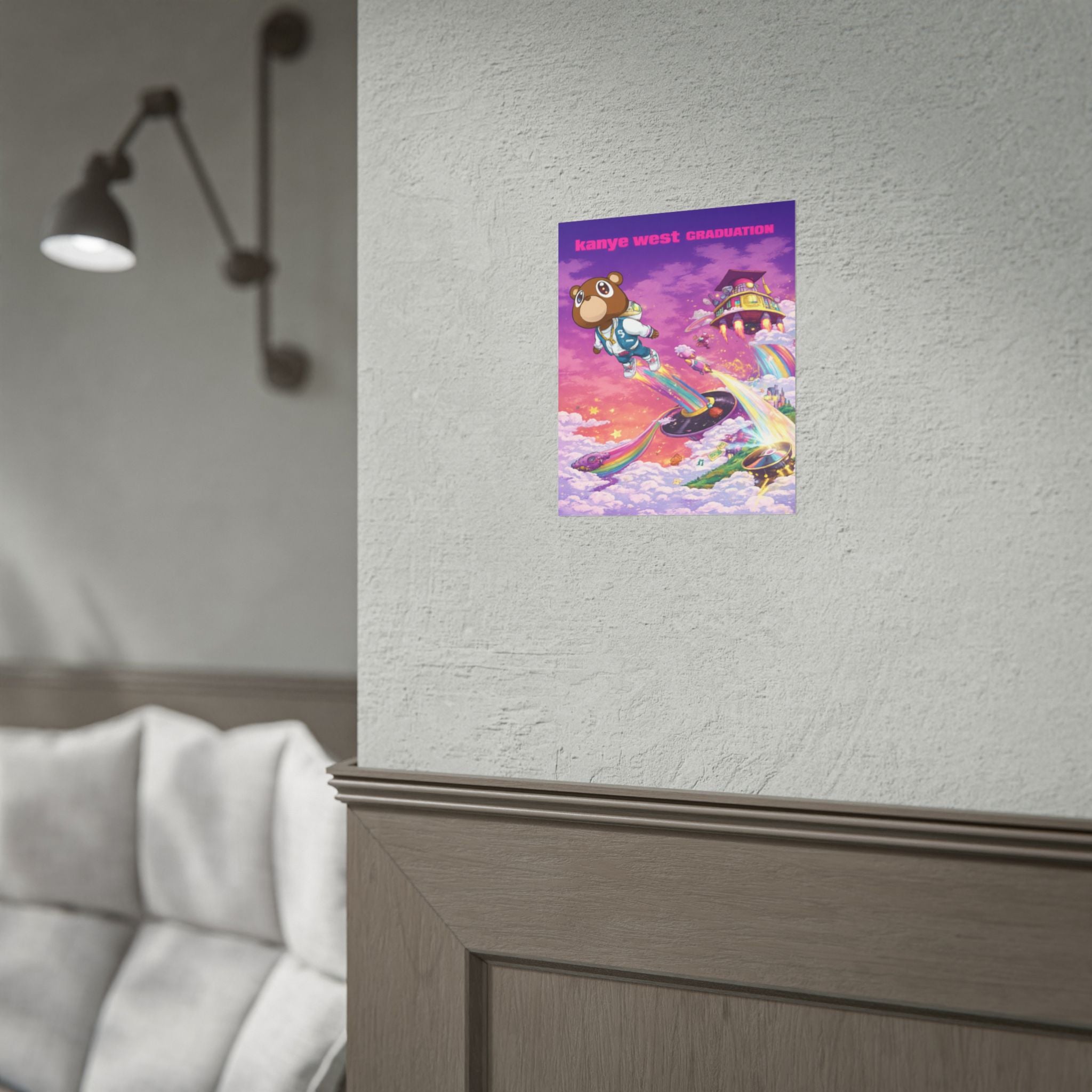 Kanye Graduation Album Art Poster - Colorful Kanye Graduation Print