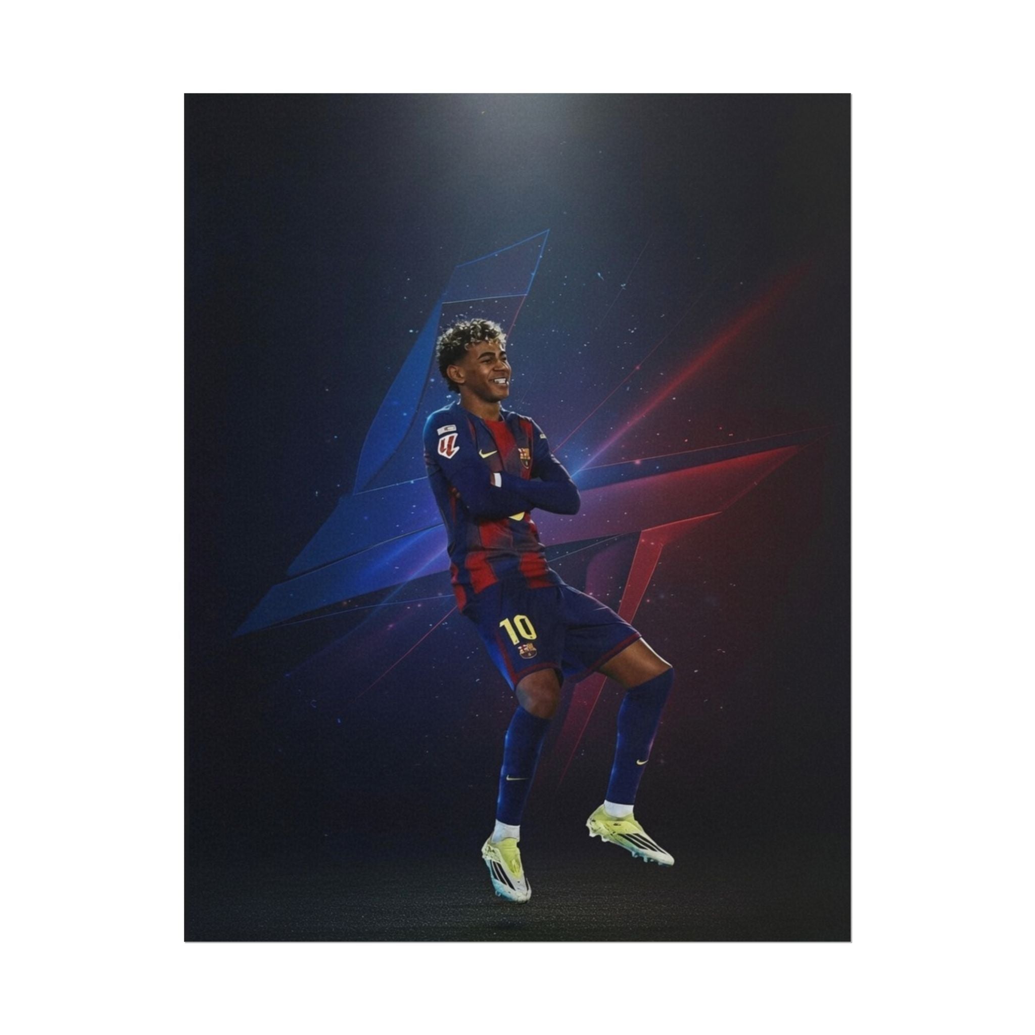 Lamine Yamal Celebration Poster - Barcelona Starboy | Available in multiple sizes