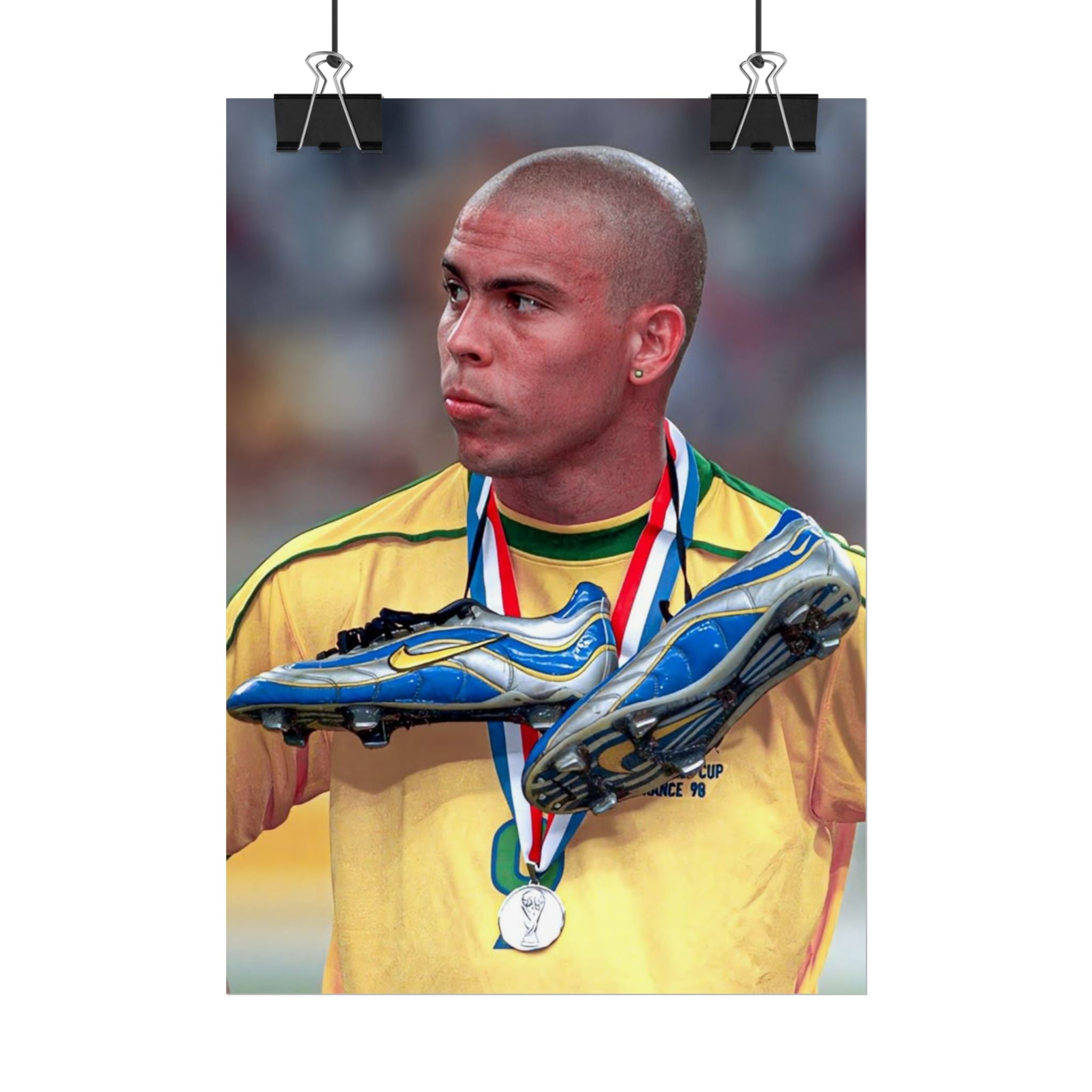 Ronaldo Brazil Champion Poster — Rolled Sports Wall Art
