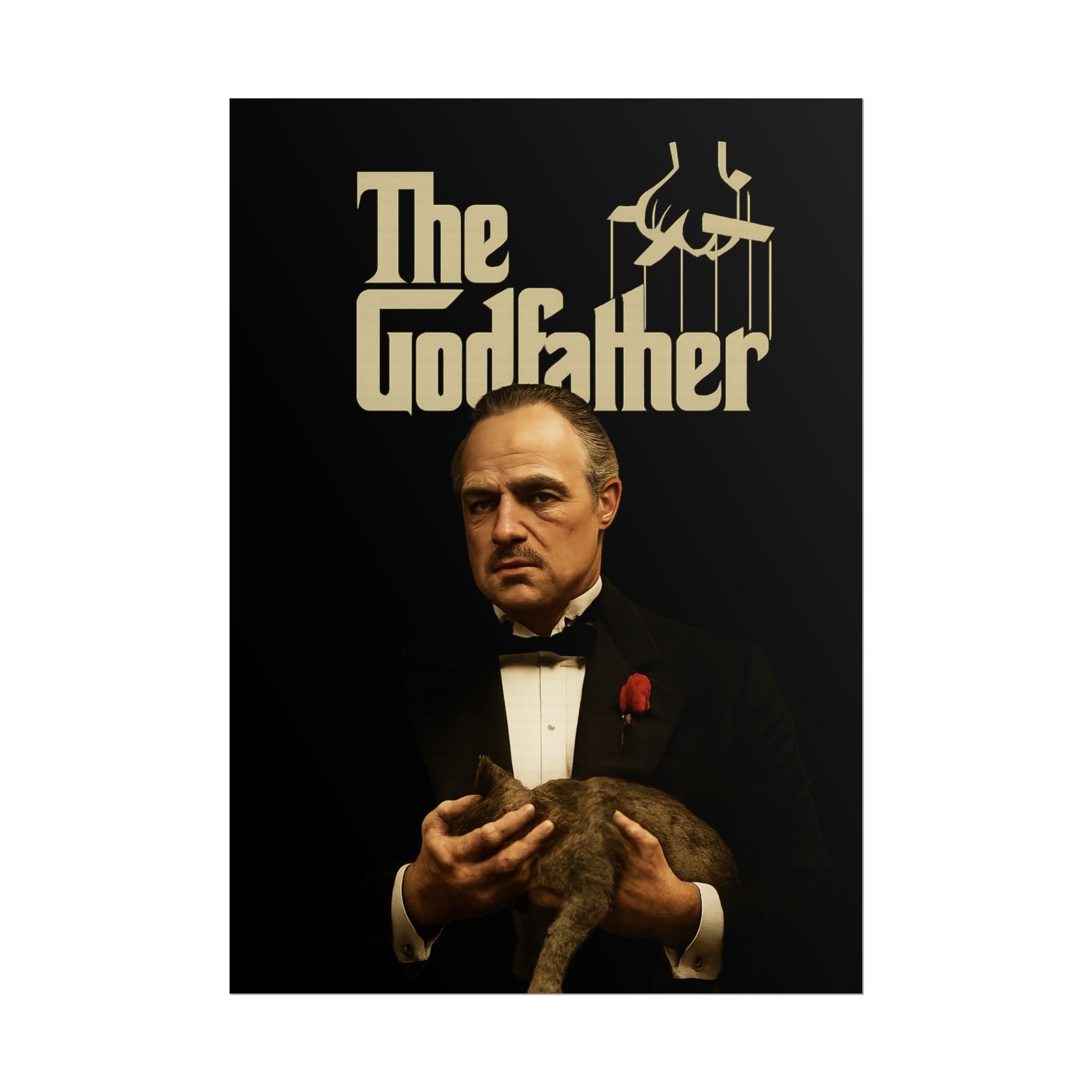 Rolled Poster — The Godfather Movie Logo & Don Vito Corleone Portrait