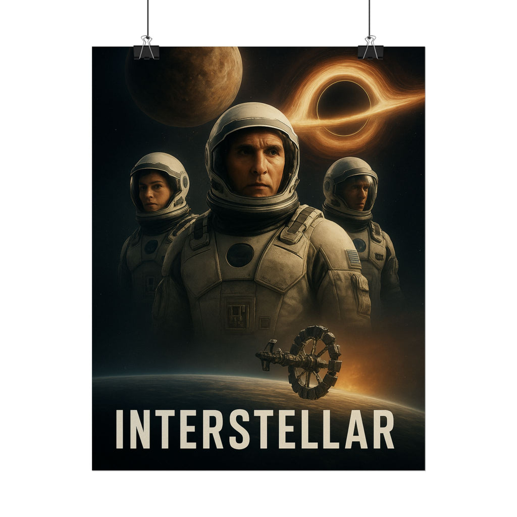 Interstellar Movie Poster — Rolled Sci‑Fi Poster