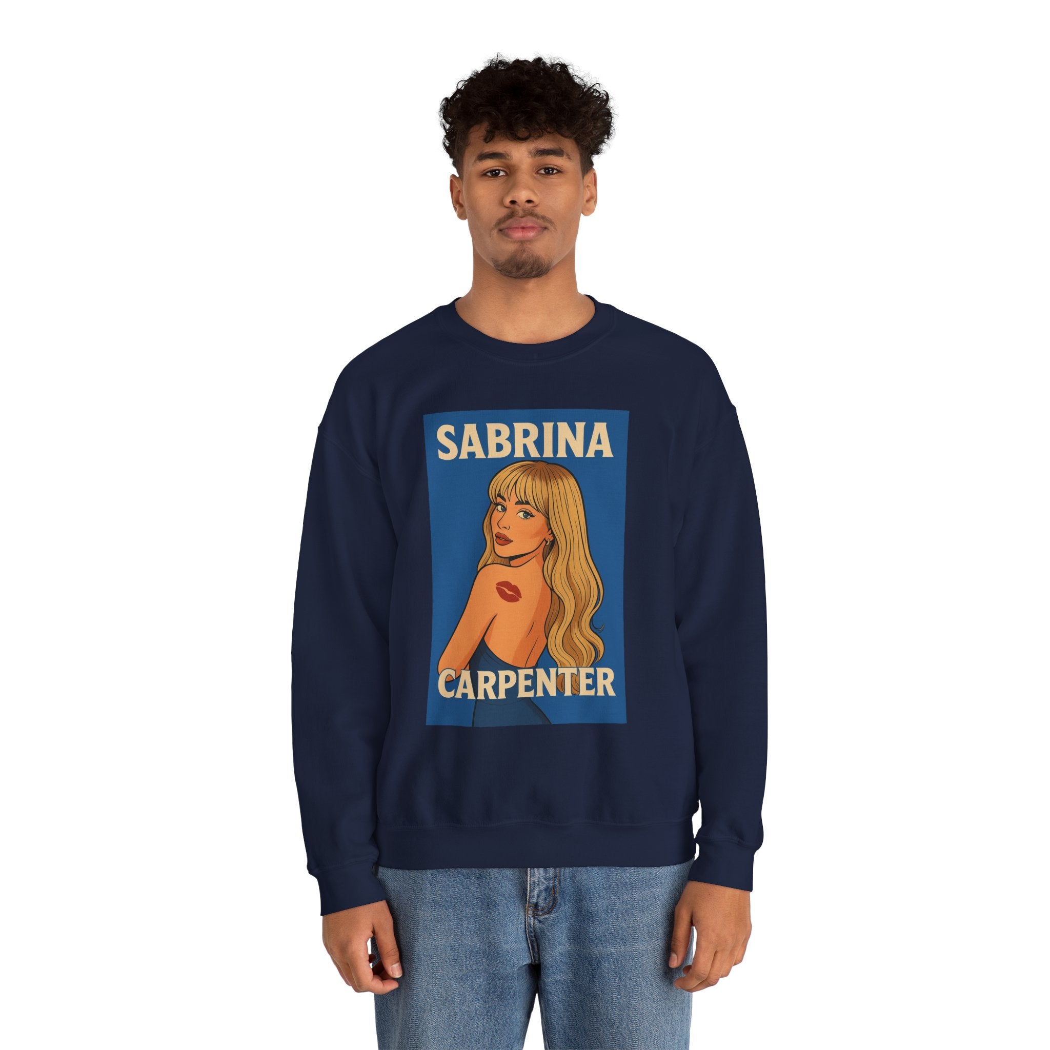 Sabrina Carpenter Retro Pin-Up Crewneck Sweatshirt