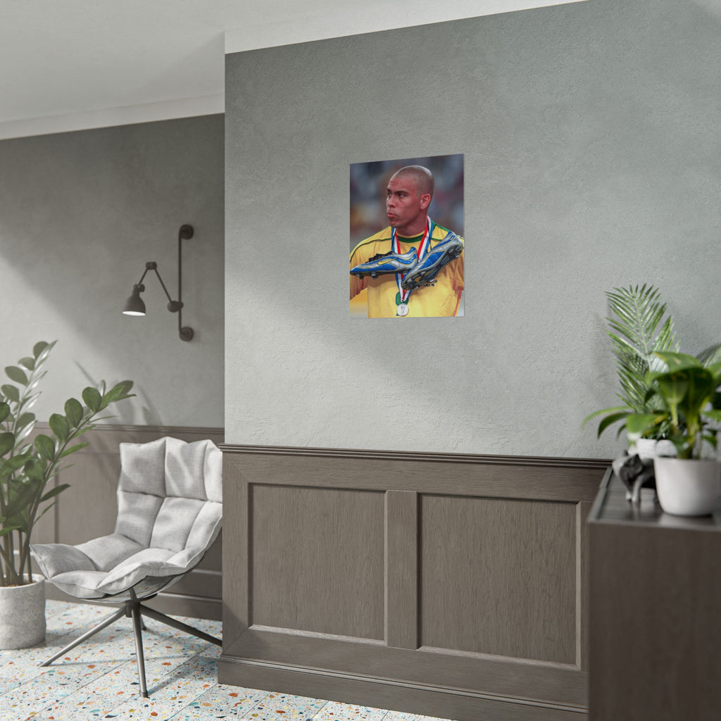 Ronaldo Brazil Champion Poster — Rolled Sports Wall Art