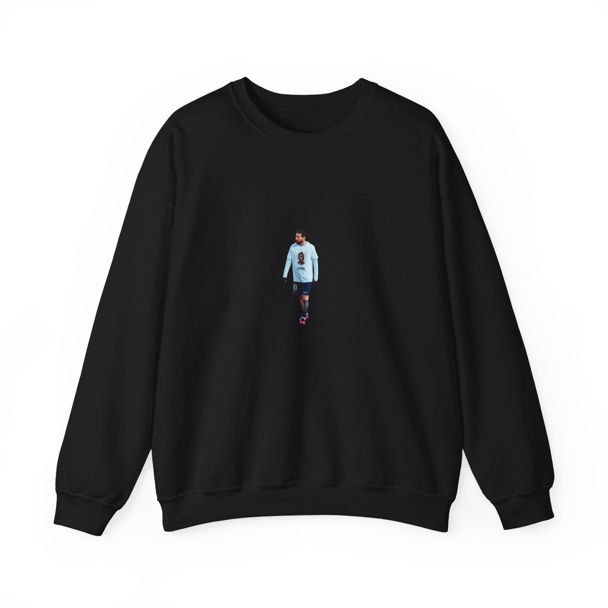 Lionel Messi Crewneck Sweatshirt — Minimal Photo Print Pullover featuring Casual Walker Design