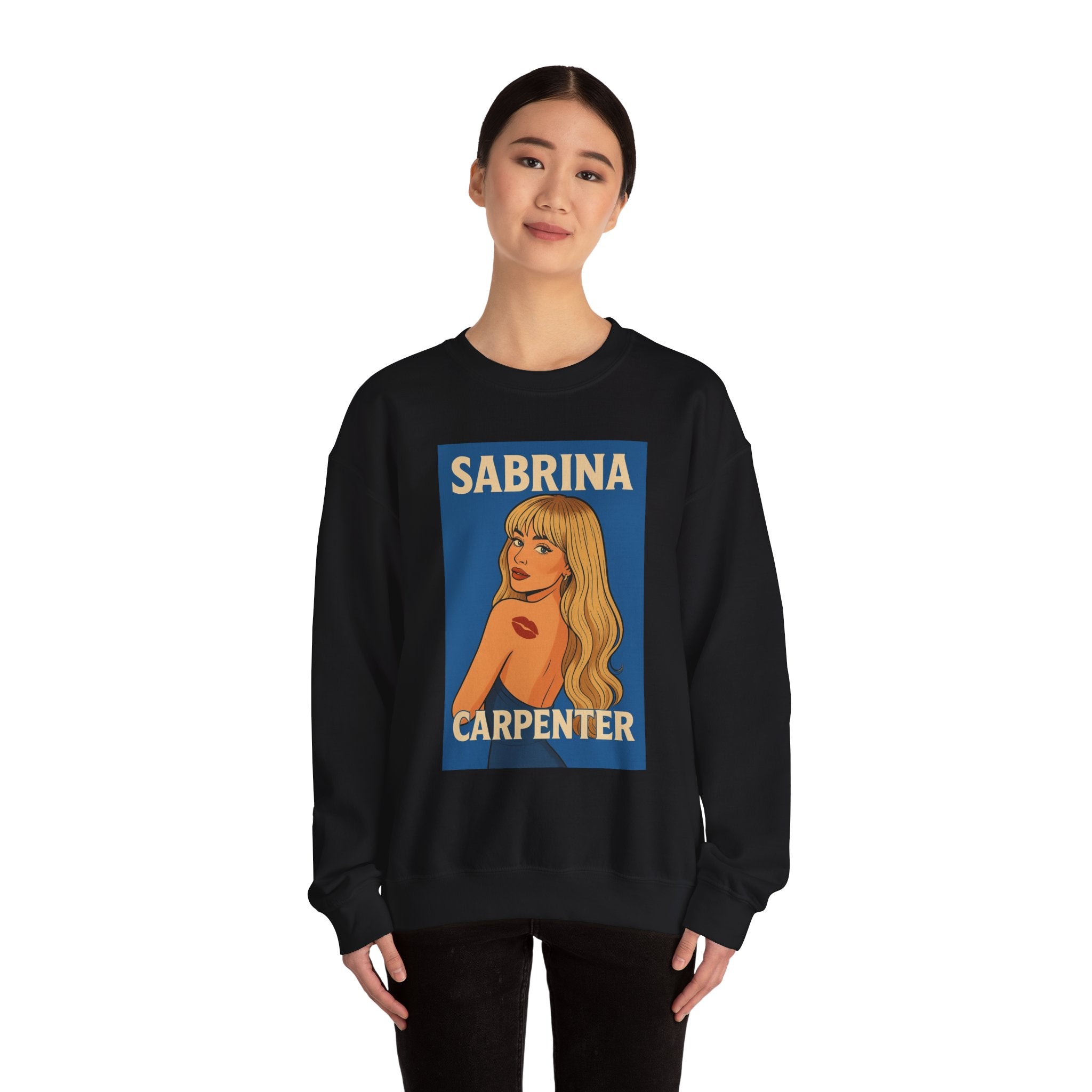 Sabrina Carpenter Retro Pin-Up Crewneck Sweatshirt