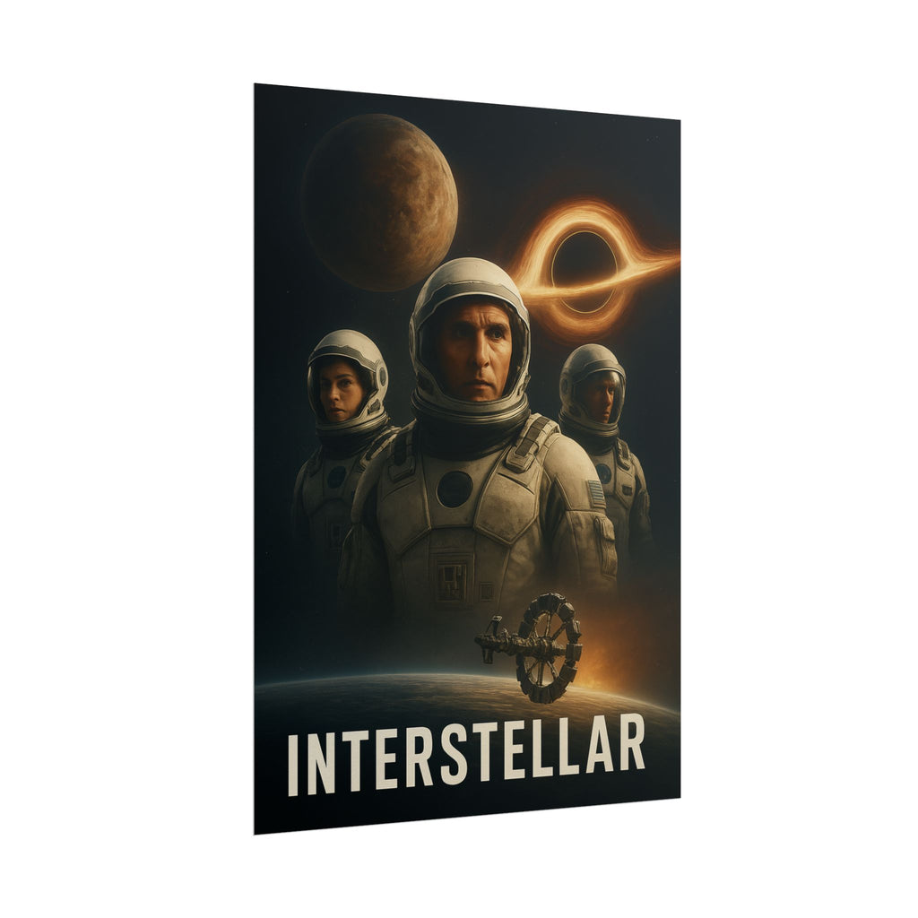 Interstellar Movie Poster — Rolled Sci‑Fi Poster