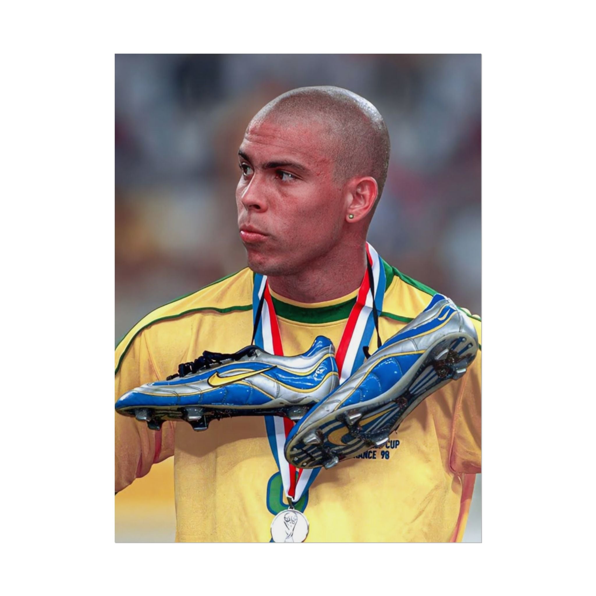 Ronaldo Brazil Champion Poster — Rolled Sports Wall Art