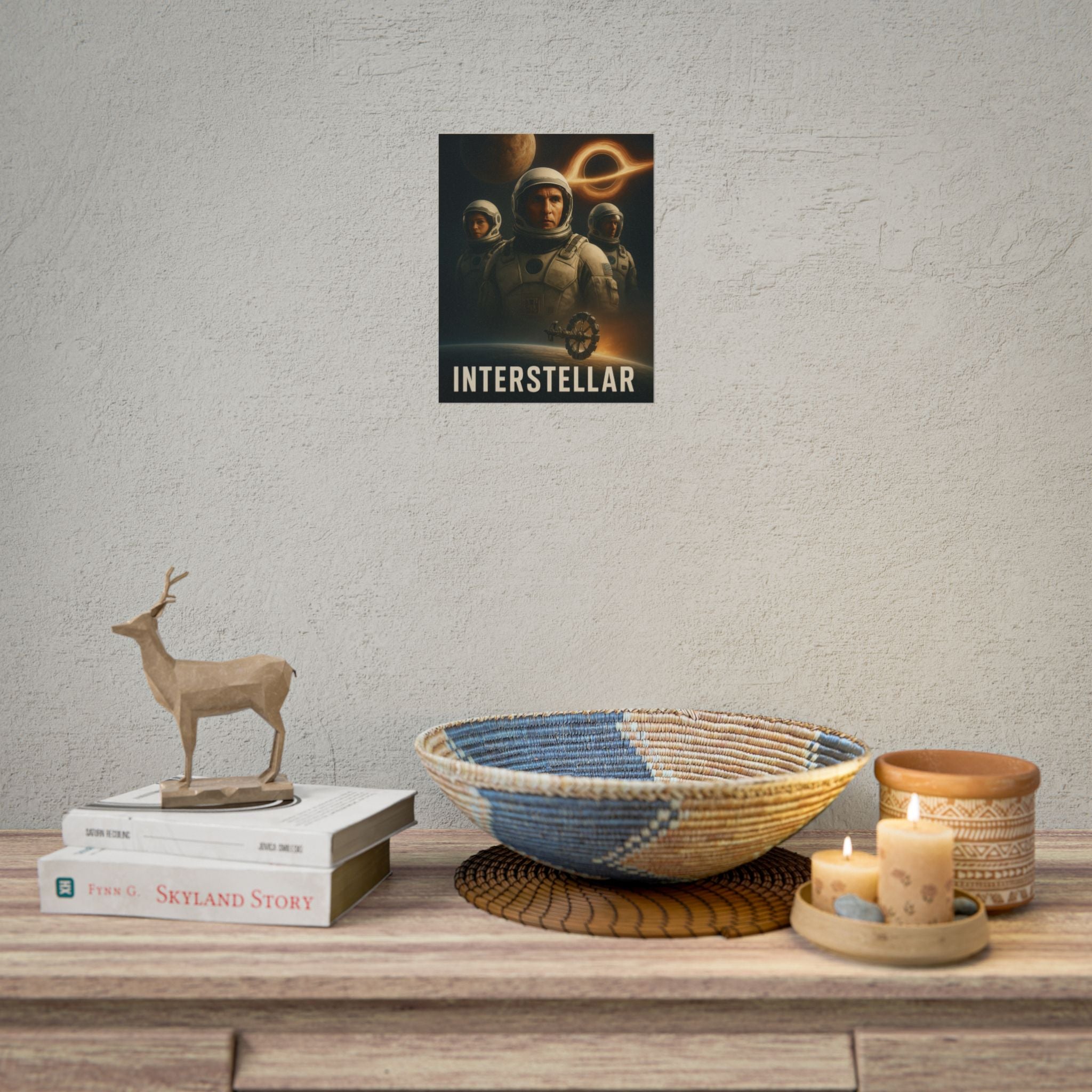 Interstellar Movie Poster — Rolled Sci‑Fi Poster