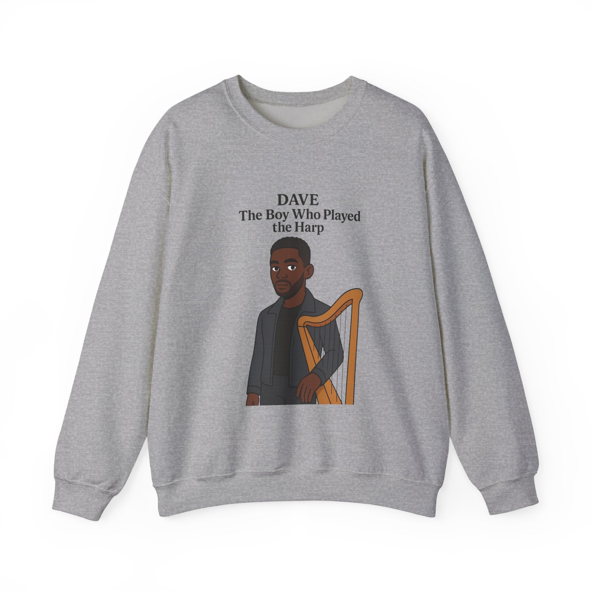 Dave Sweatshirt — "The Boy Who Played the Harp" Graphic Crewneck