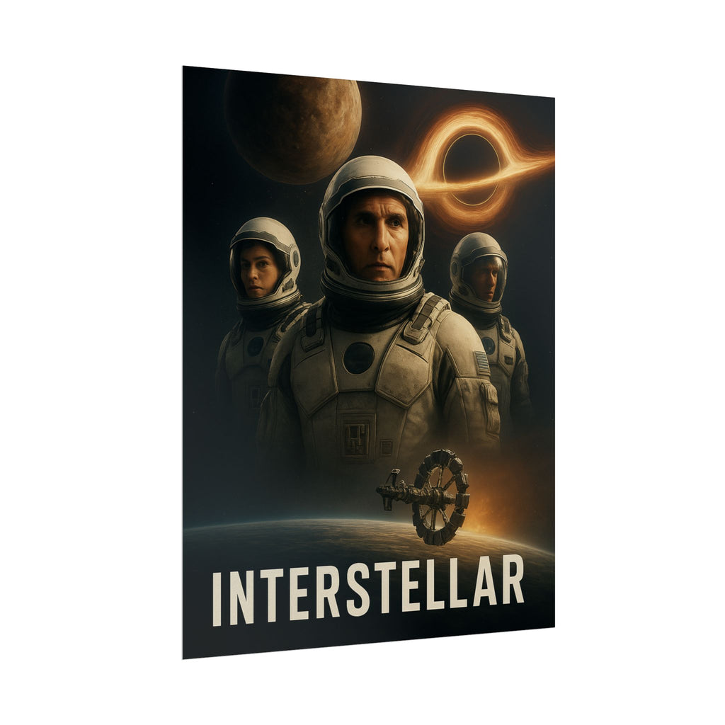 Interstellar Movie Poster — Rolled Sci‑Fi Poster