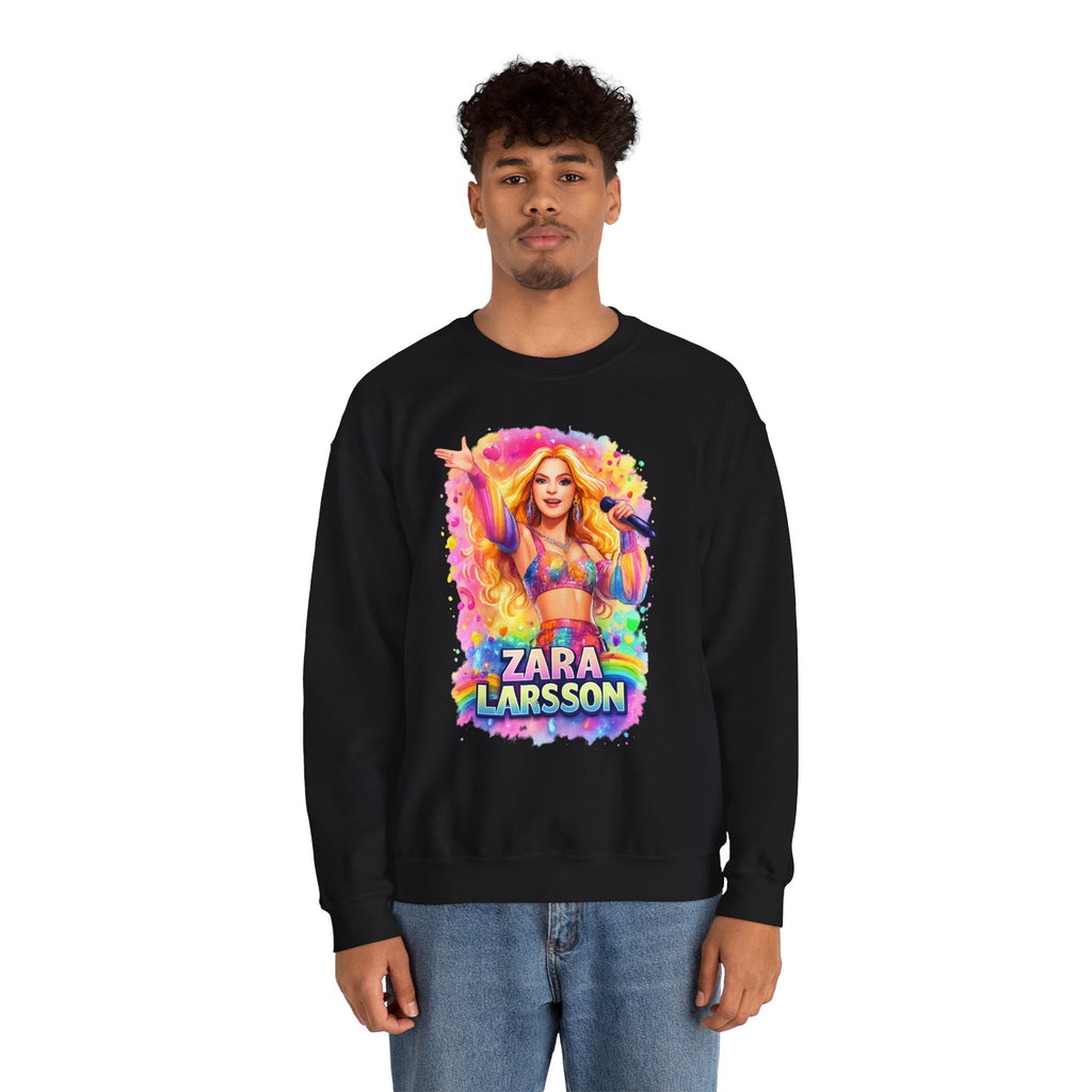 Zara Larsson Graphic Sweatshirt - Colorful Pop Star Crewneck
