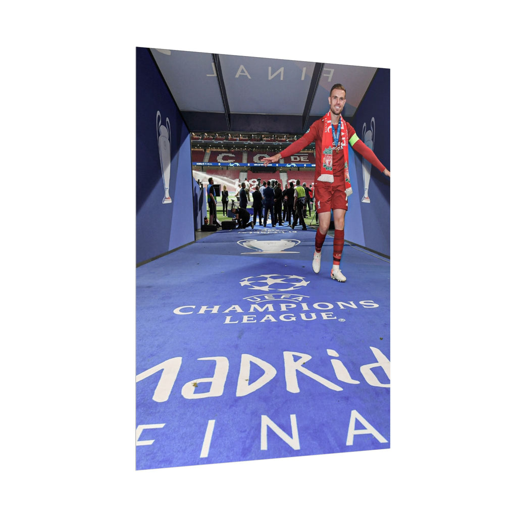Jordan Henderson Liverpool Champions League Winners 2019 Rolled Poster