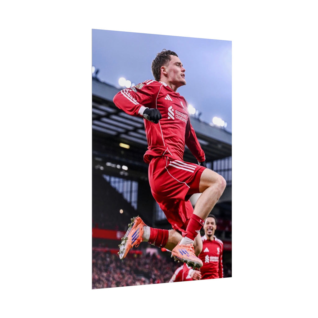 Florian Wirtz - Liverpool Football Star Action Poster