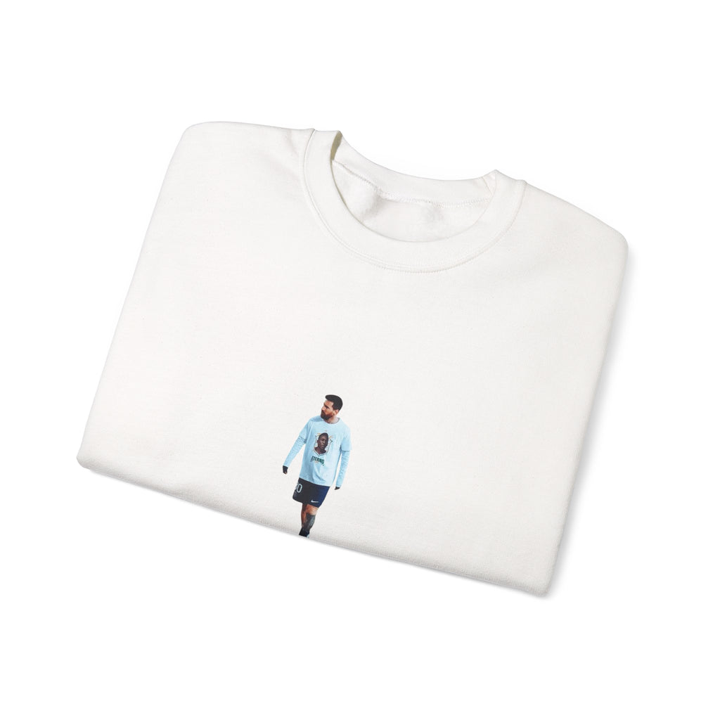 Lionel Messi Crewneck Sweatshirt — Minimal Photo Print Pullover featuring Casual Walker Design