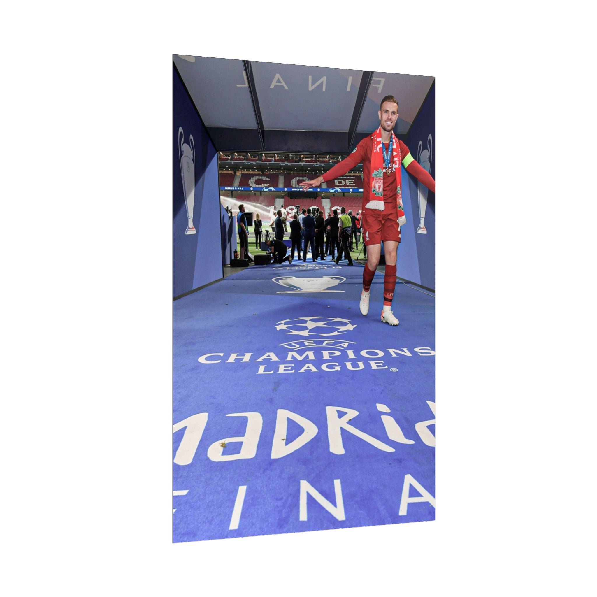 Jordan Henderson Liverpool Champions League Winners 2019 Rolled Poster