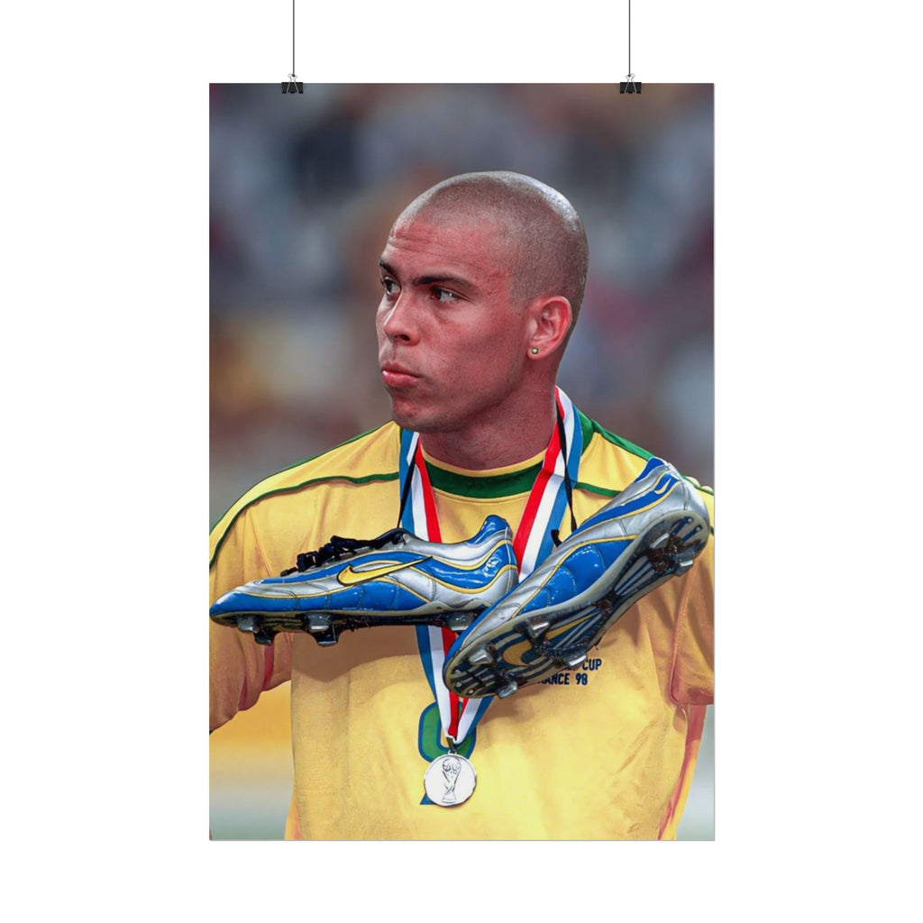 Ronaldo Brazil Champion Poster — Rolled Sports Wall Art
