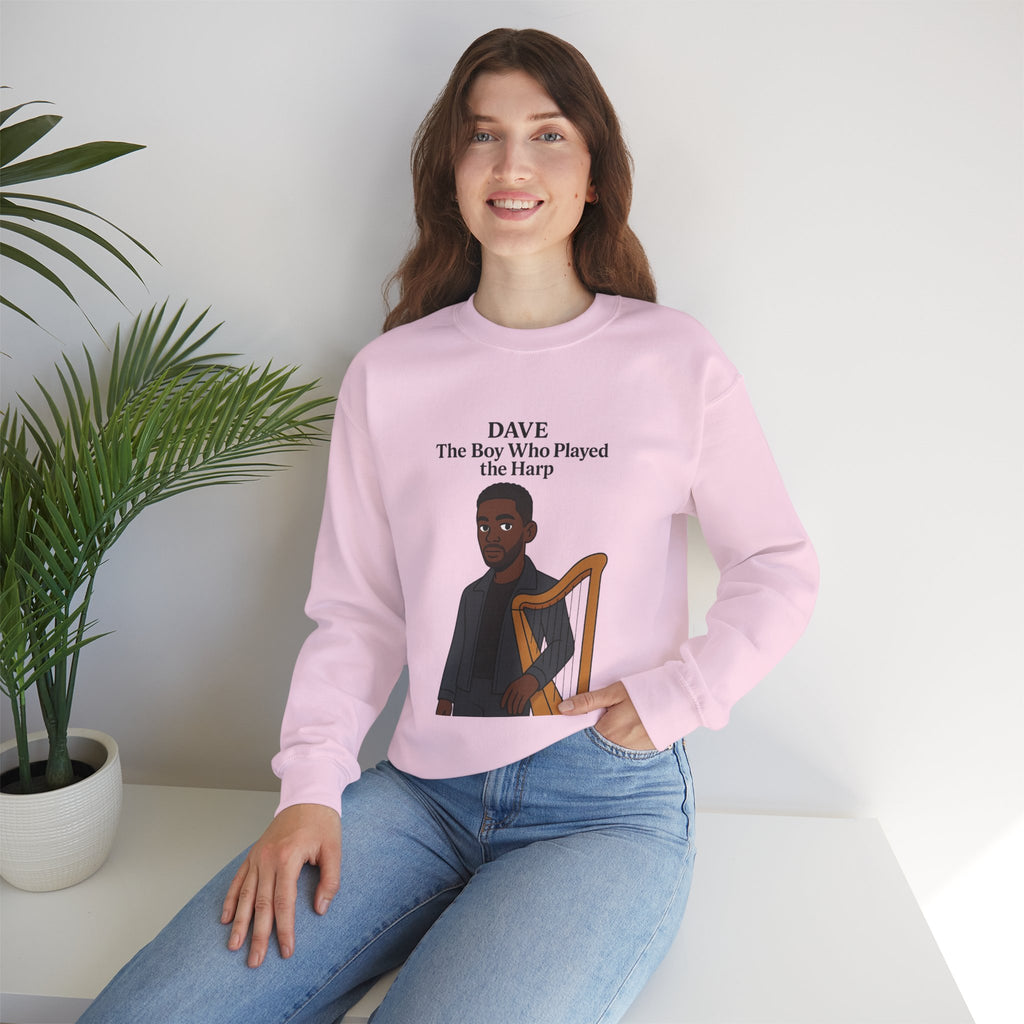Dave Sweatshirt — "The Boy Who Played the Harp" Graphic Crewneck