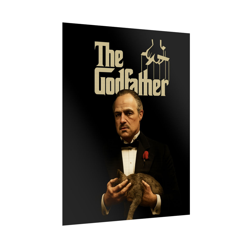 Rolled Poster — The Godfather Movie Logo & Don Vito Corleone Portrait