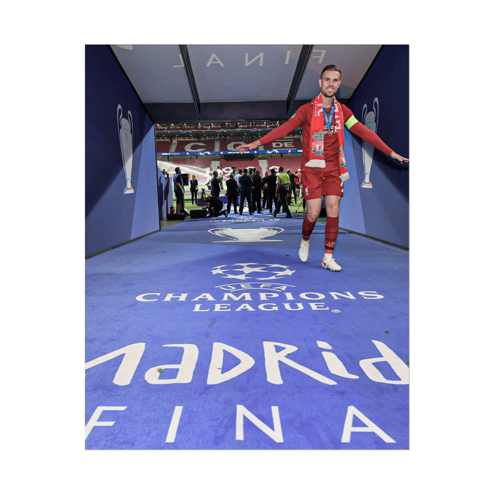 Jordan Henderson Liverpool Champions League Winners 2019 Rolled Poster