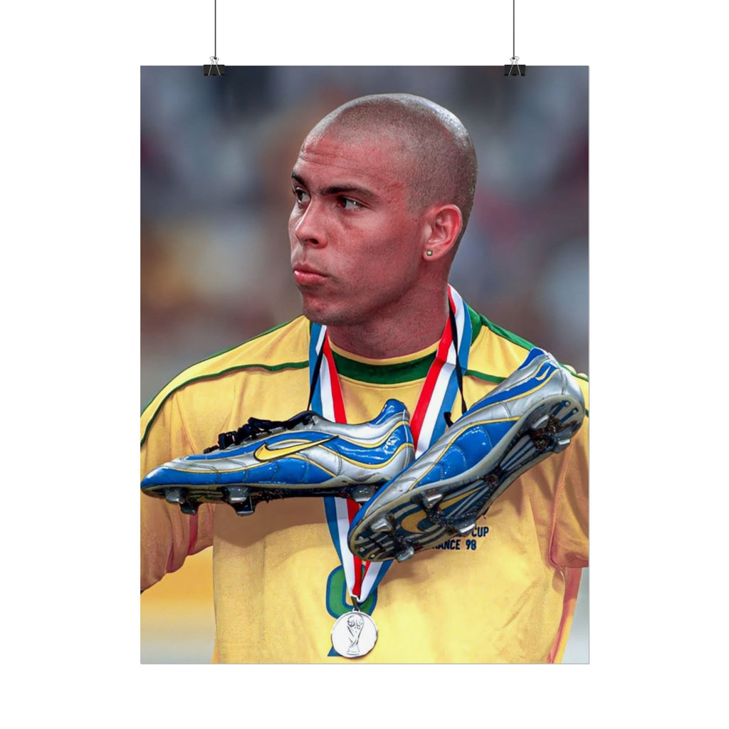 Ronaldo Brazil Champion Poster — Rolled Sports Wall Art