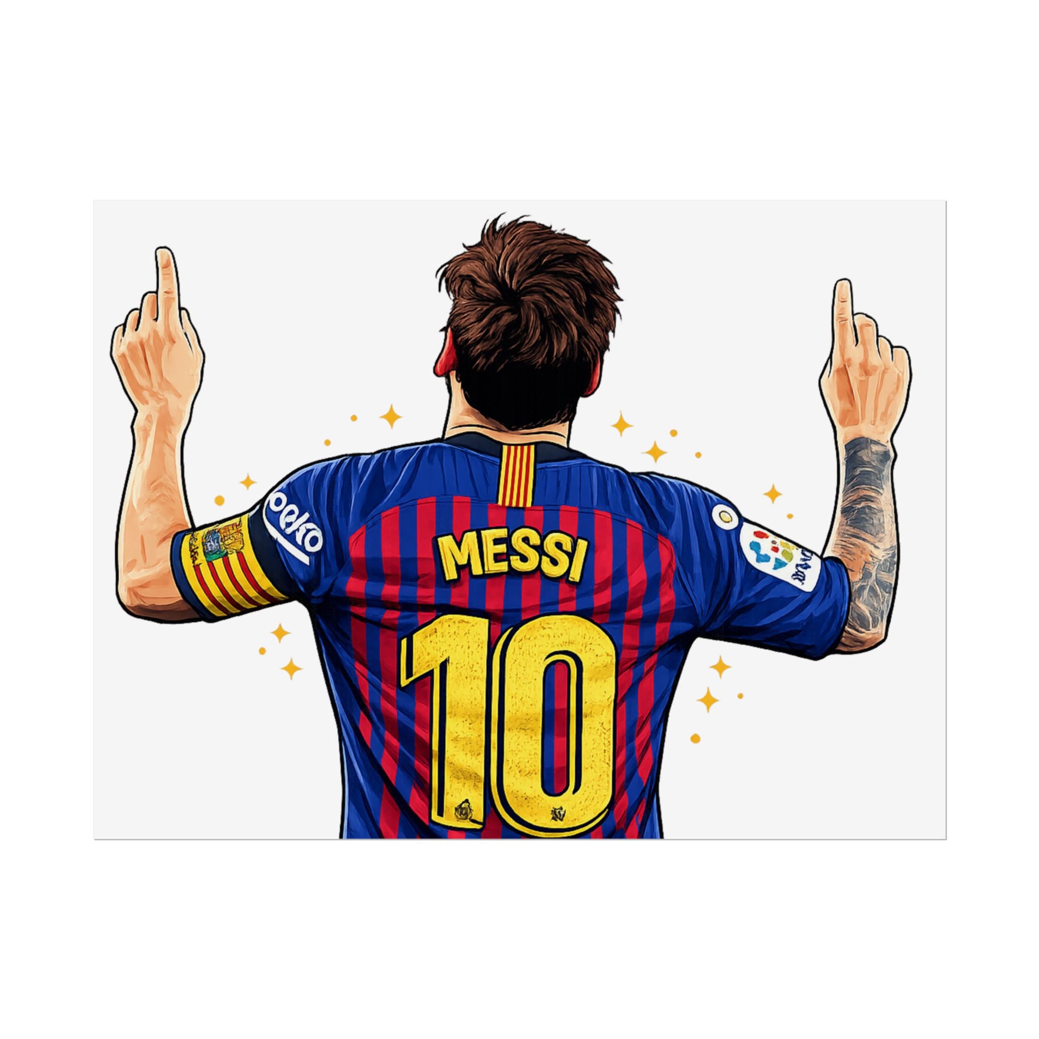 Lionel Messi Celebration Rolled Poster
