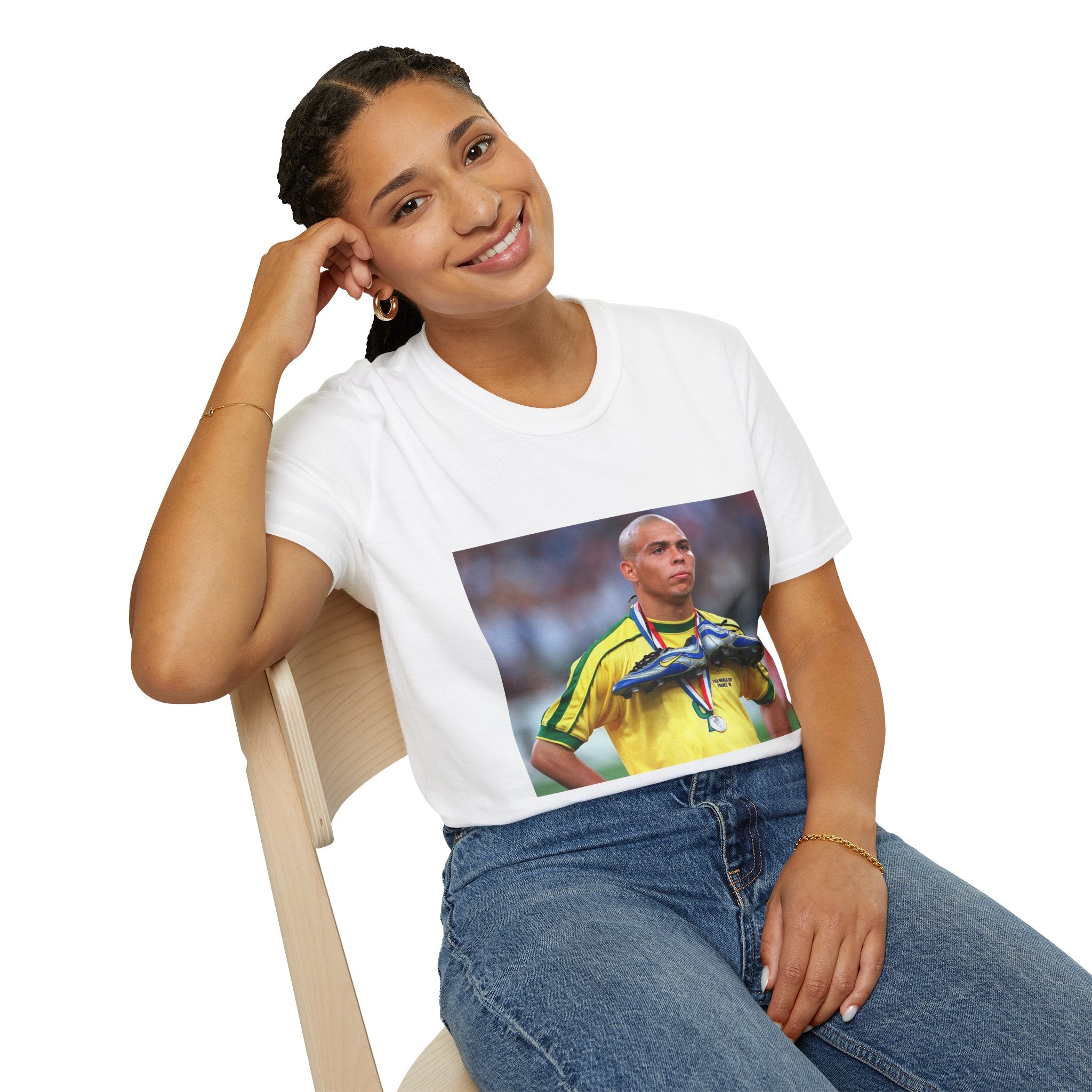 Ronaldo R9 Photo World Cup T-Shirt — Brazil Graphic Tee