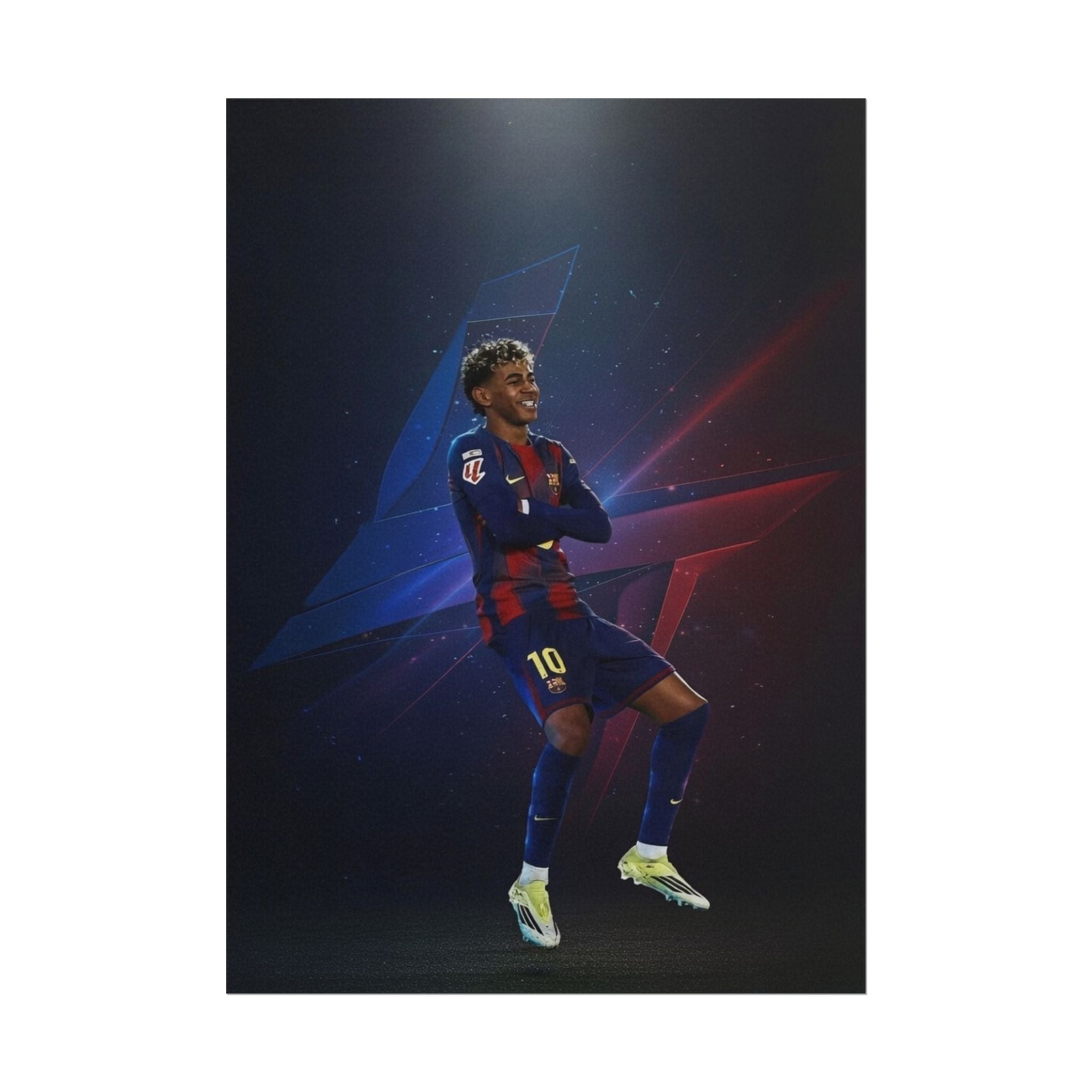 Lamine Yamal Celebration Poster - Barcelona Starboy | Available in multiple sizes