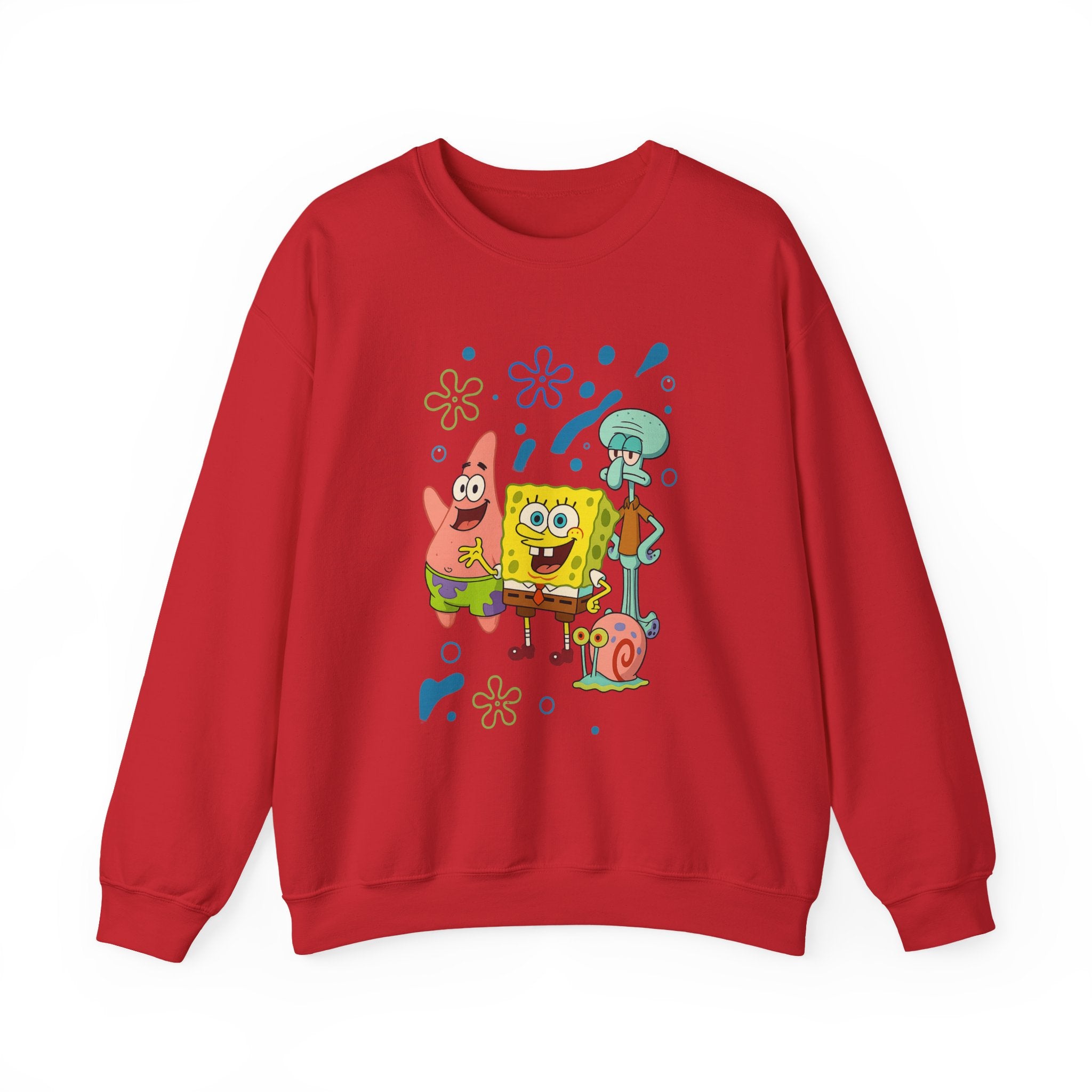 SpongeBob Crewneck Sweatshirt – Bikini Bottom Friends Graphic