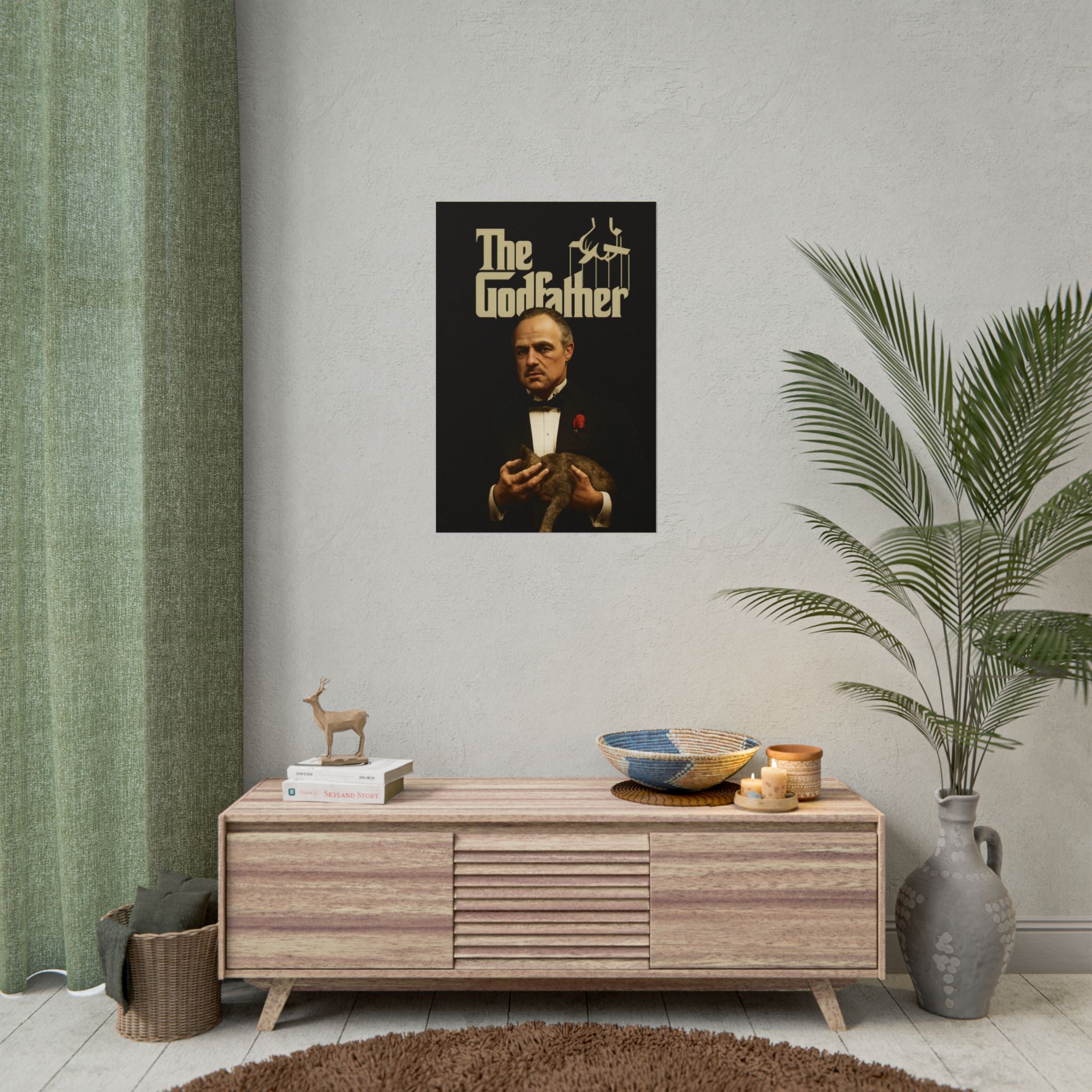 Rolled Poster — The Godfather Movie Logo & Don Vito Corleone Portrait