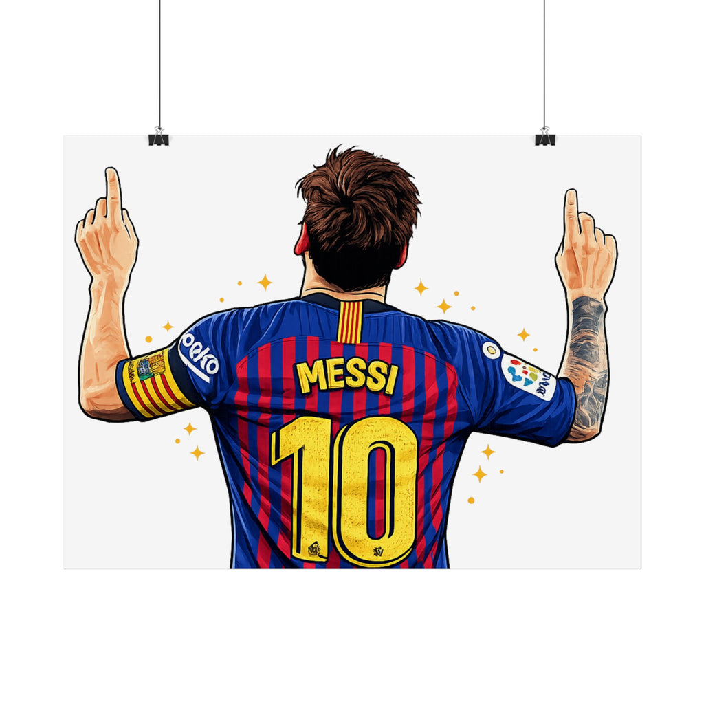 Lionel Messi Celebration Rolled Poster