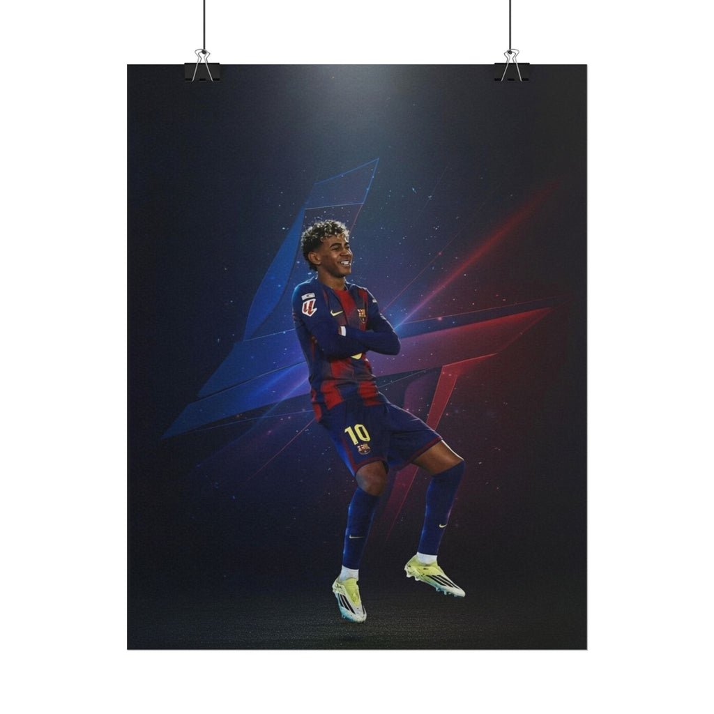 Lamine Yamal Celebration Poster - Barcelona Starboy | Available in multiple sizes