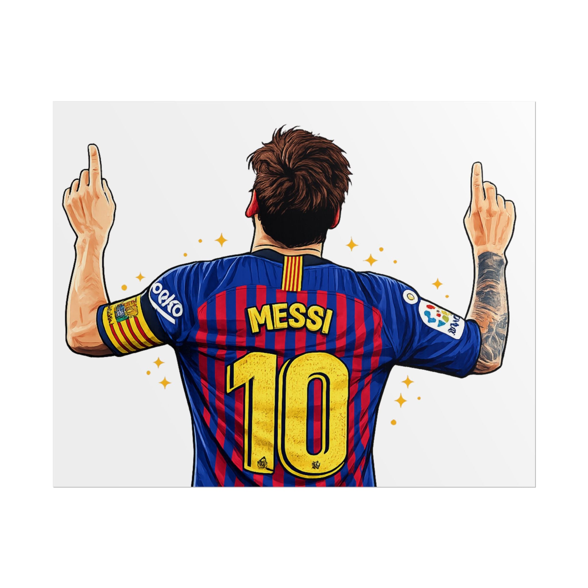 Lionel Messi Celebration Rolled Poster