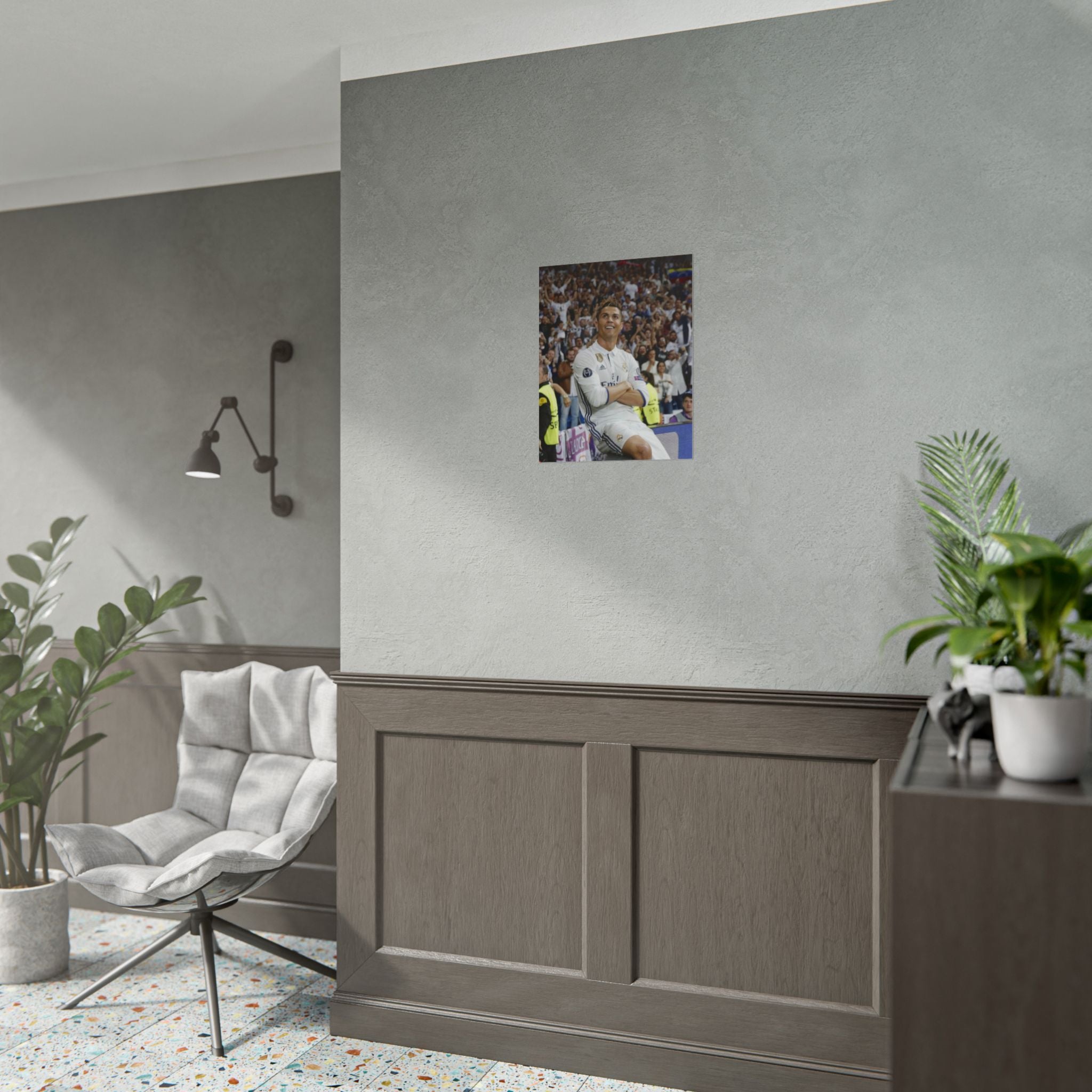 Cristiano Ronaldo Celebratory Rolled Poster — Real Madrid Football Wall Art