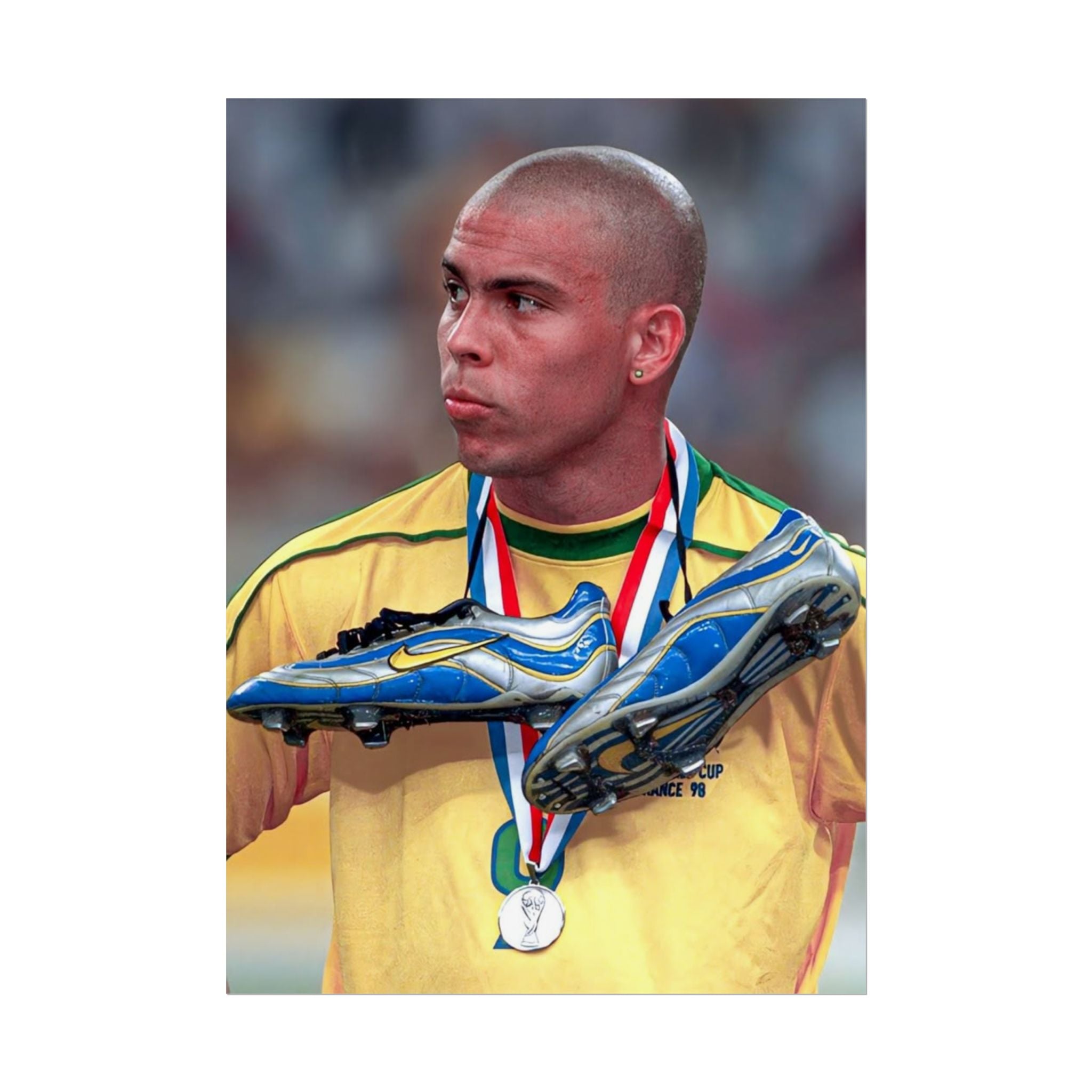 Ronaldo Brazil Champion Poster — Rolled Sports Wall Art