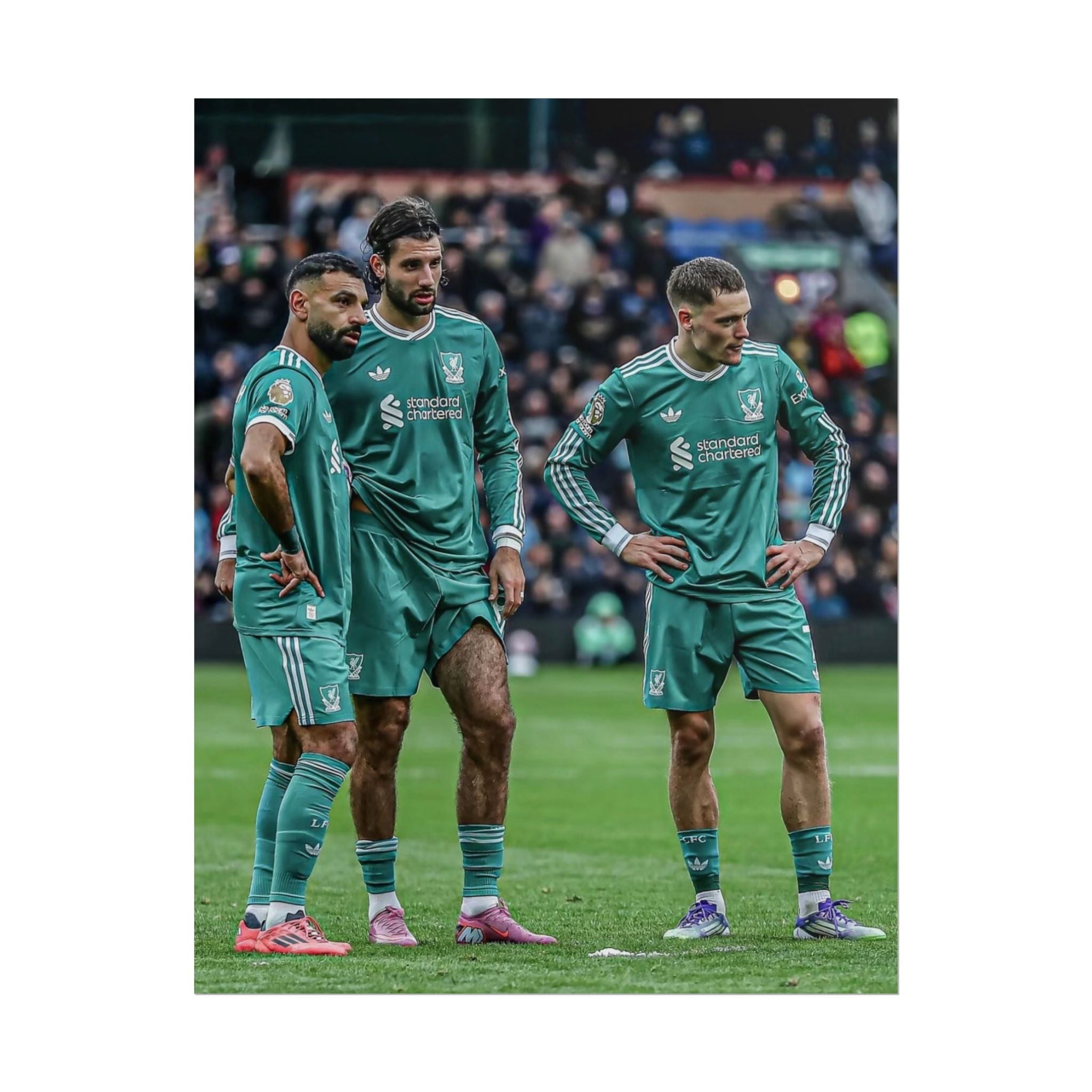 Salah, Wirtz & Szoboszlai Photo Poster - Rolled Liverpool FC Action Print