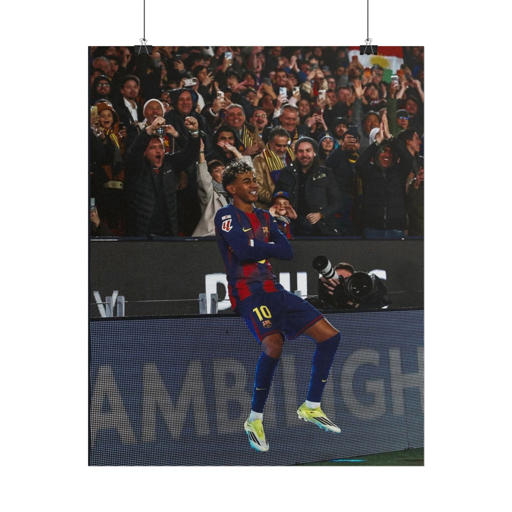 Lamine Yamal Poster — Barcelona Football Star Wall Art