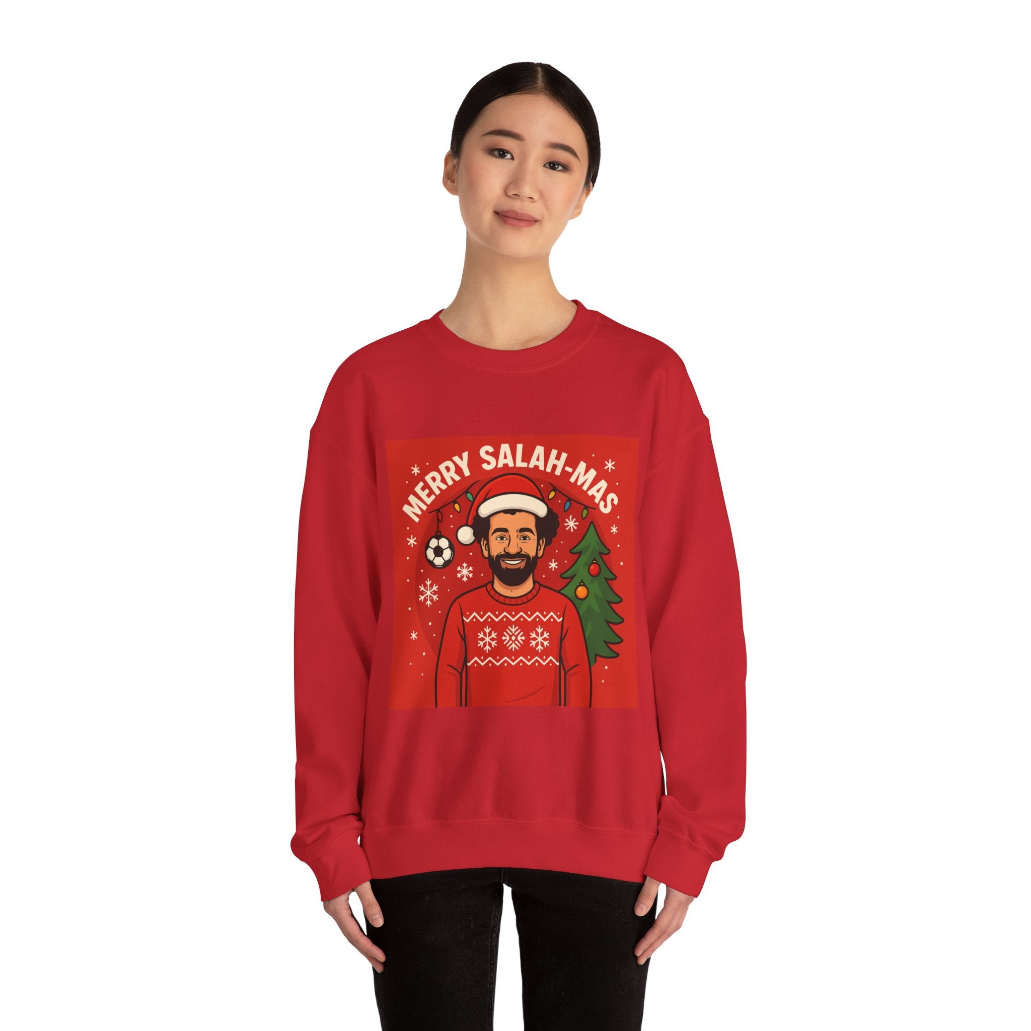 Merry Salah-mas Sweatshirt — Festive Soccer Christmas Crewneck