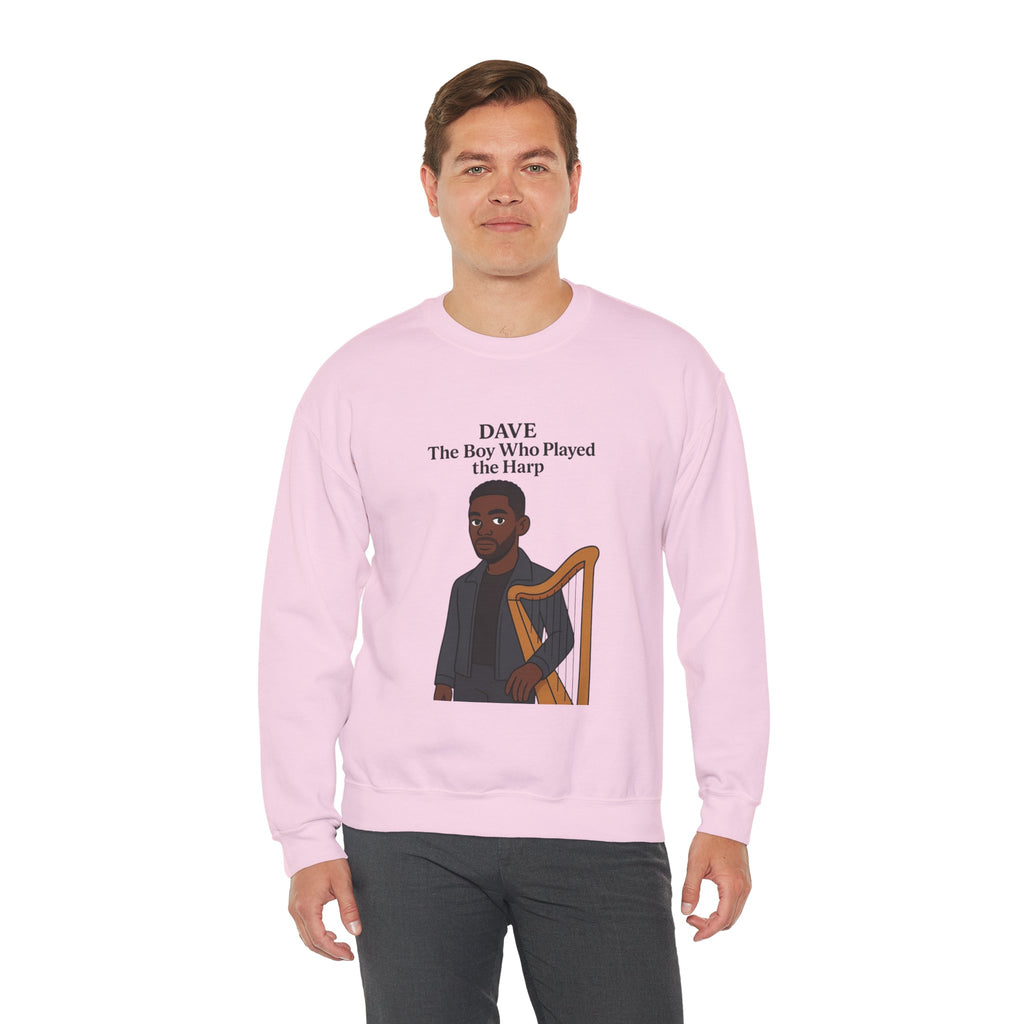 Dave Sweatshirt — "The Boy Who Played the Harp" Graphic Crewneck