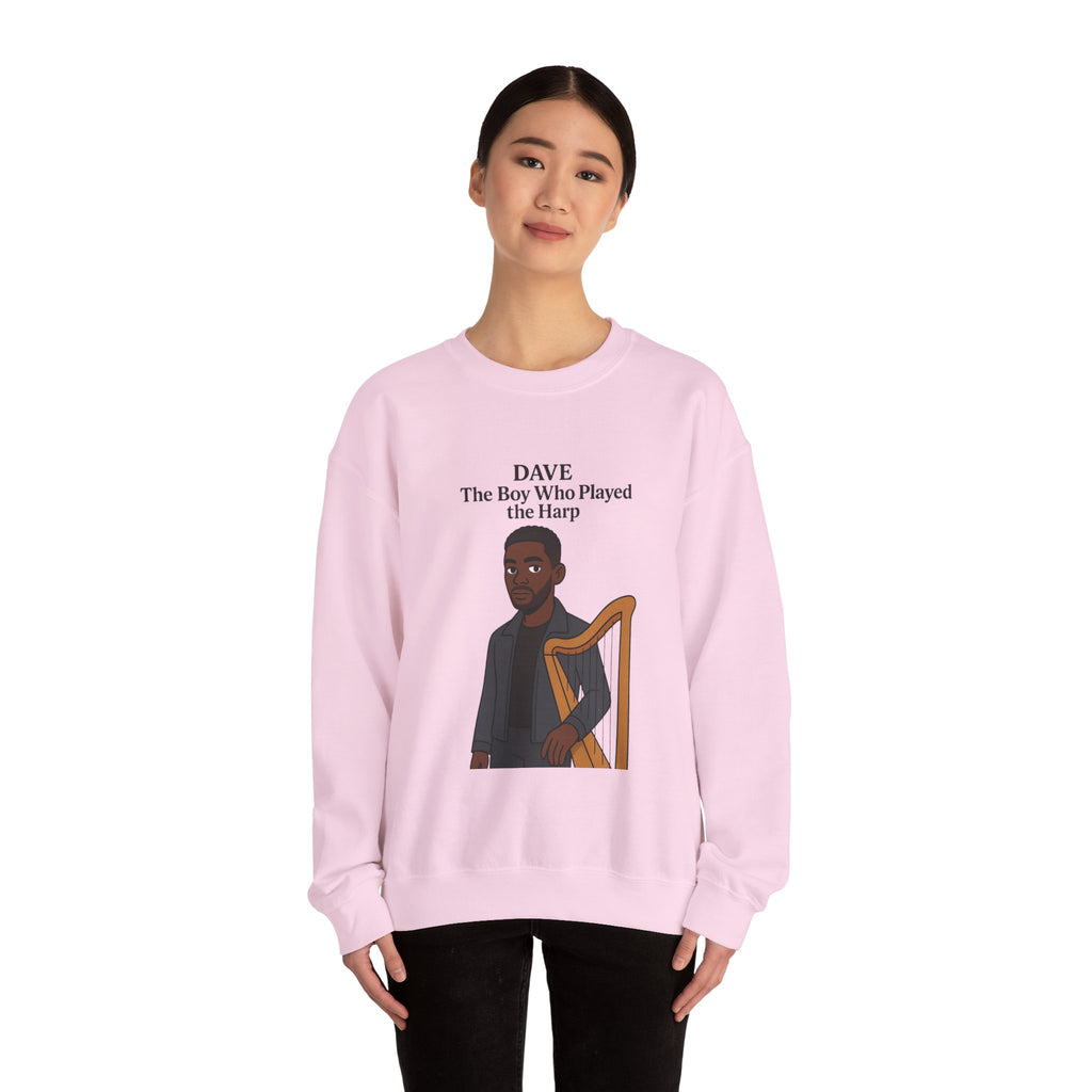 Dave Sweatshirt — "The Boy Who Played the Harp" Graphic Crewneck