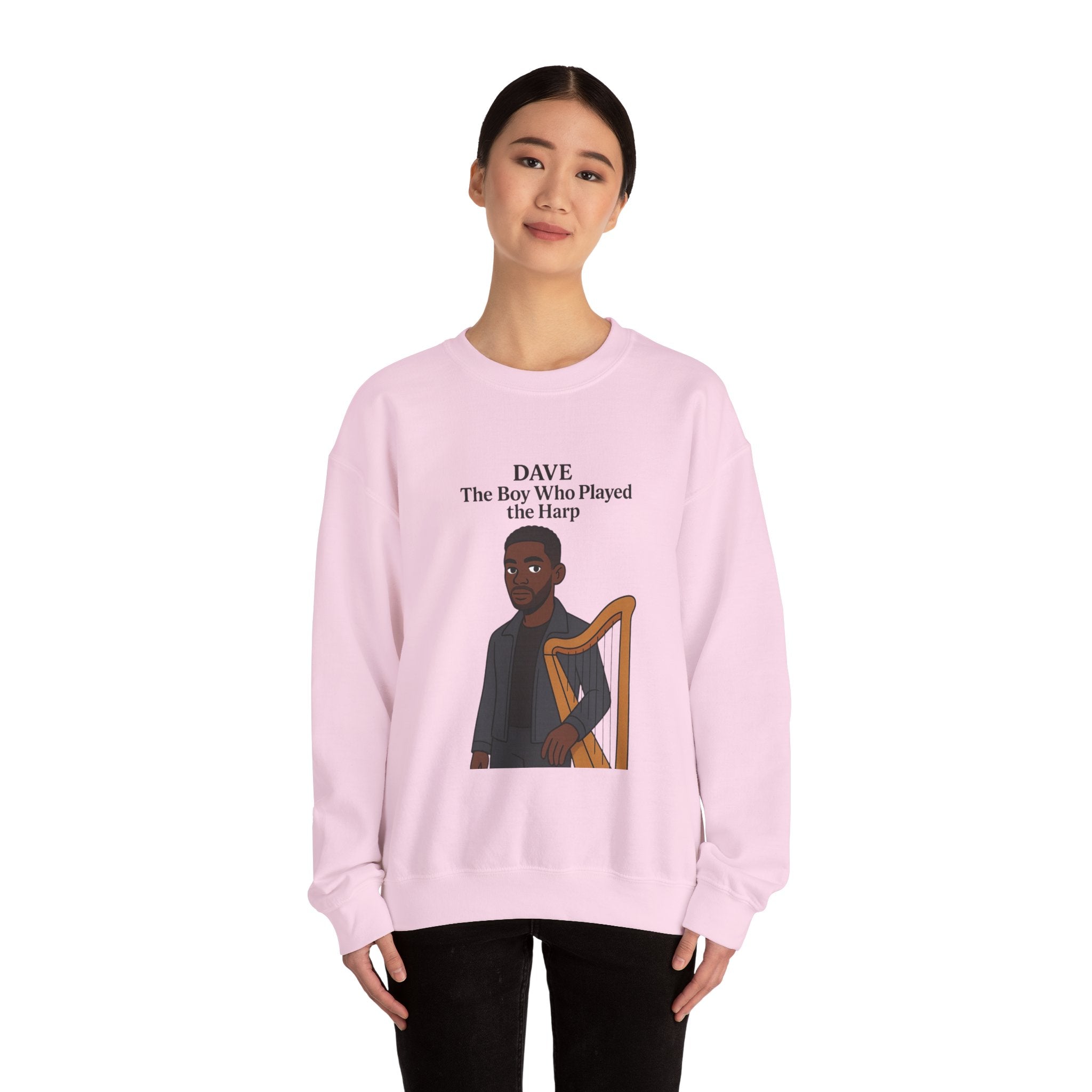 Dave Sweatshirt — "The Boy Who Played the Harp" Graphic Crewneck