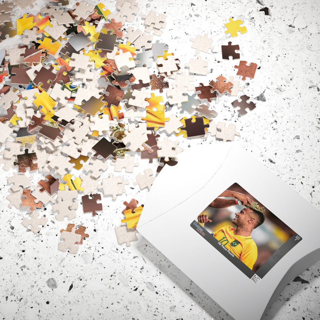 Neymar Brazil Soccer Champion Photo Puzzle — Custom 110/252/520/1014‑Piece Jigsaw