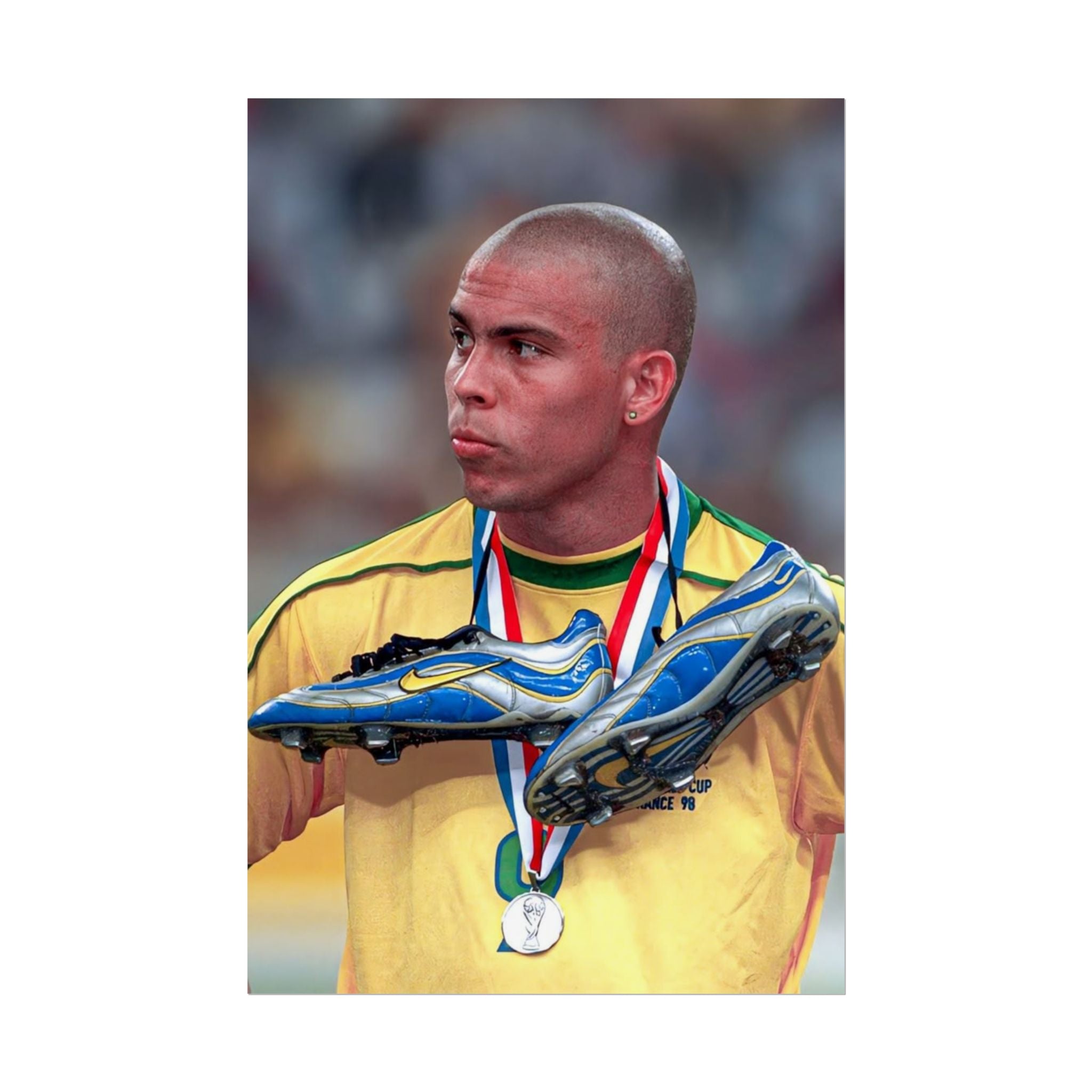 Ronaldo Brazil Champion Poster — Rolled Sports Wall Art