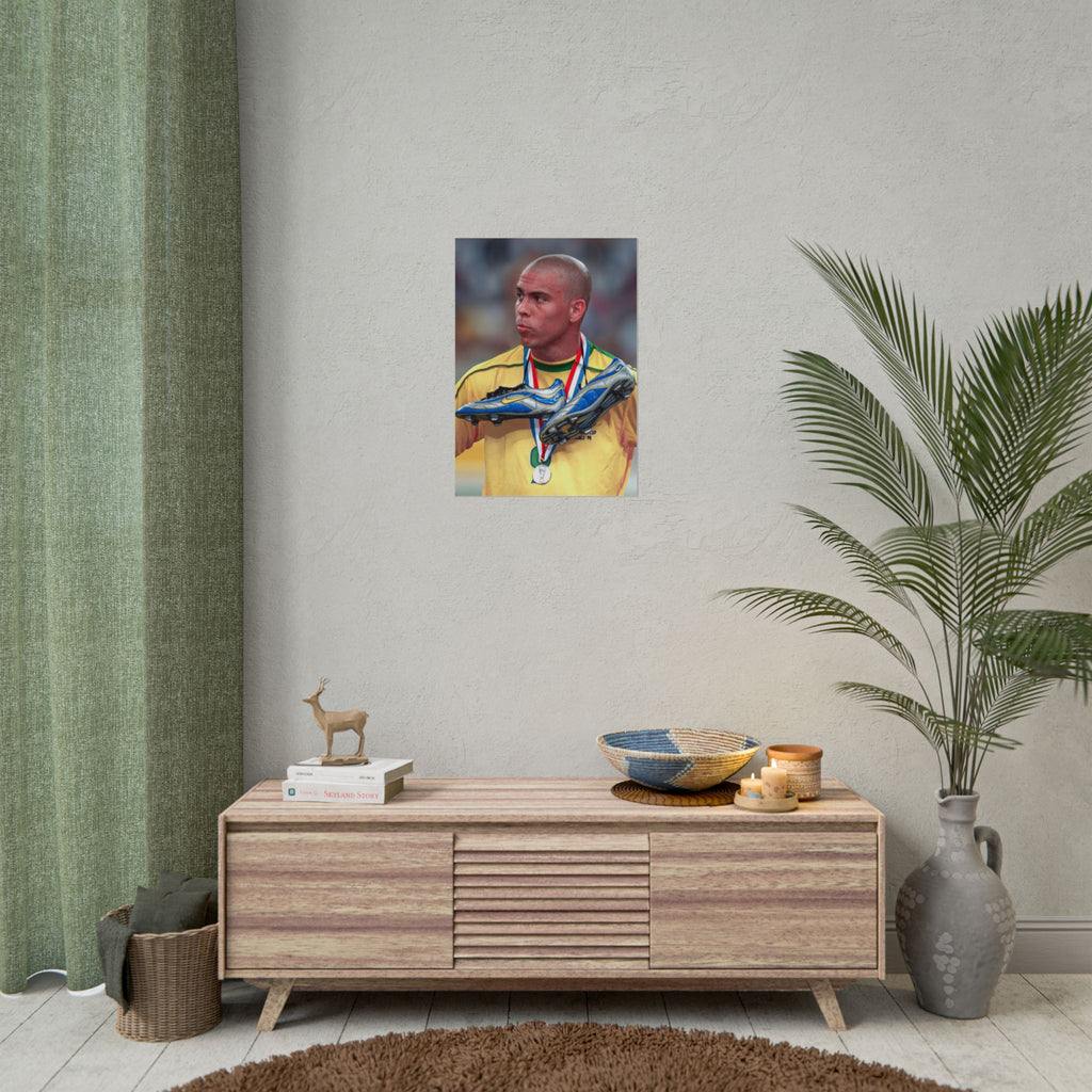Ronaldo Brazil Champion Poster — Rolled Sports Wall Art