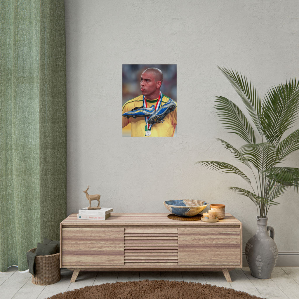 Ronaldo Brazil Champion Poster — Rolled Sports Wall Art