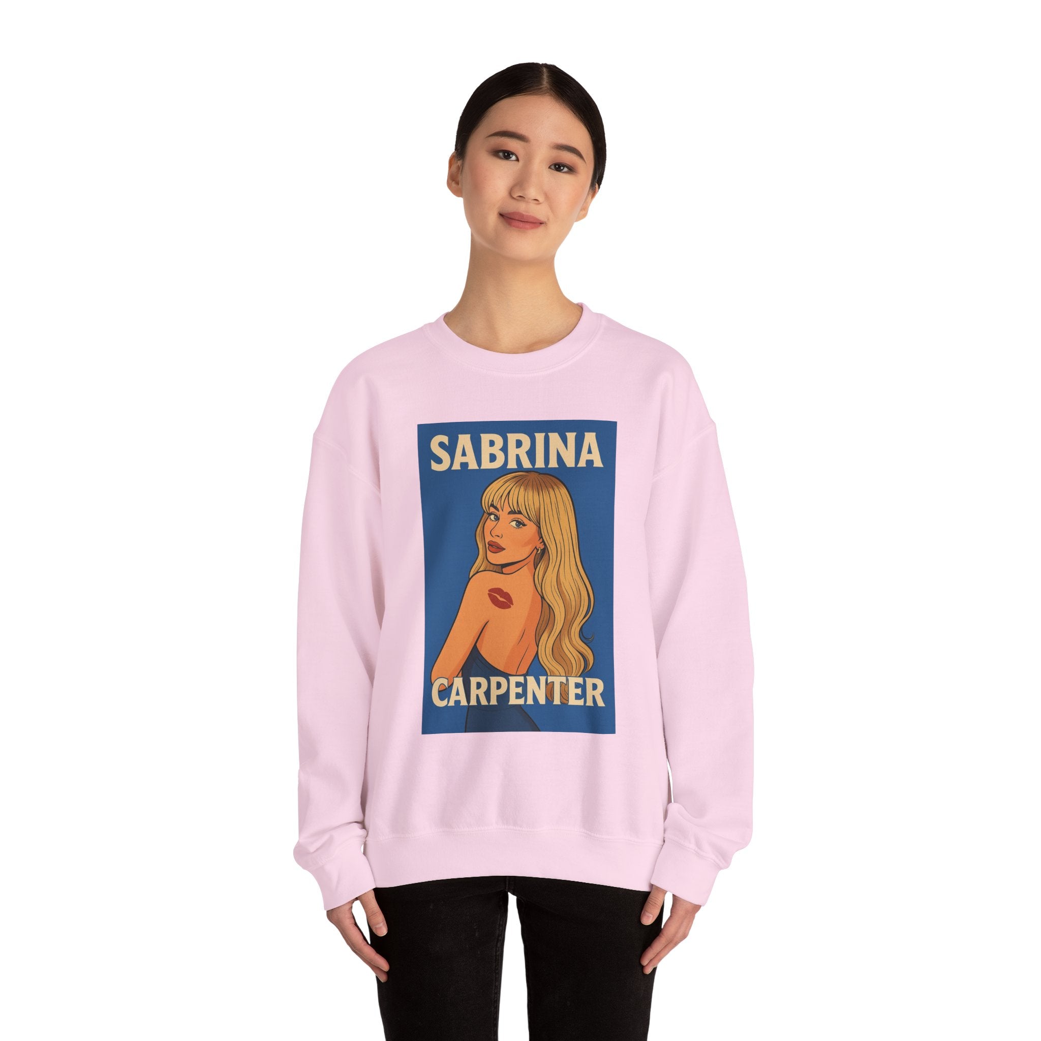 Sabrina Carpenter Retro Pin-Up Crewneck Sweatshirt